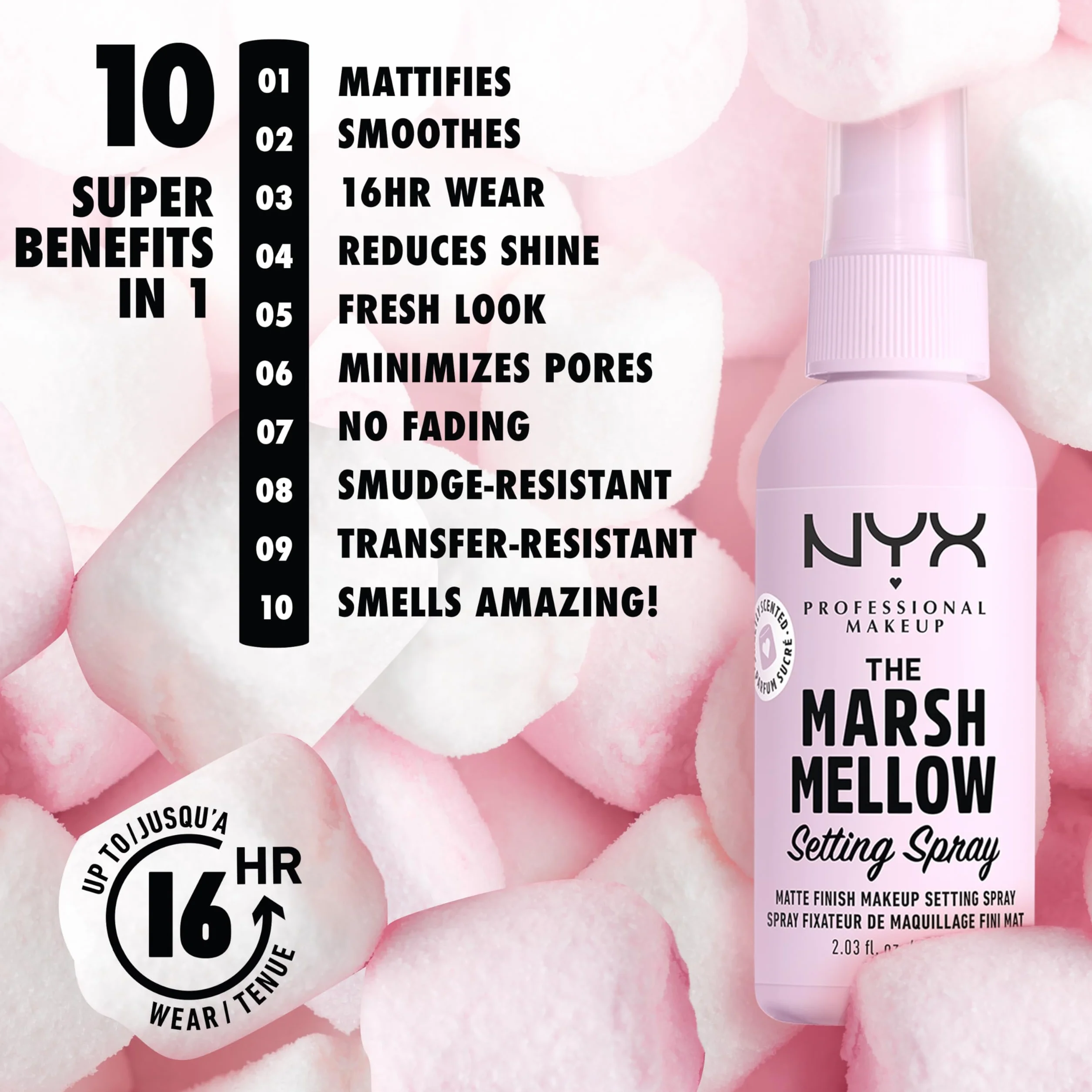 NYX Professional Makeup Marshmellow Matte Setting Spray