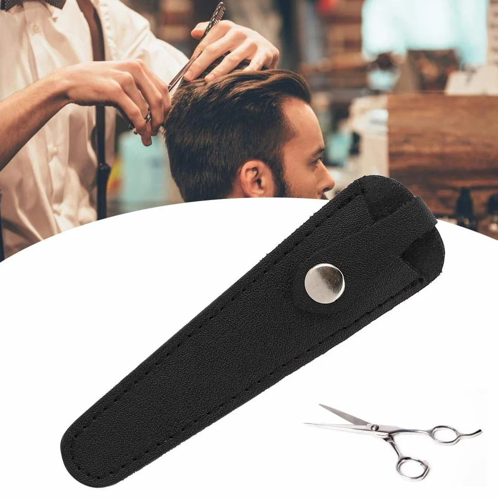 Borsa portatile per forbici, porta forbici, squisito facile pulire per riporre le forbici singole(black)
