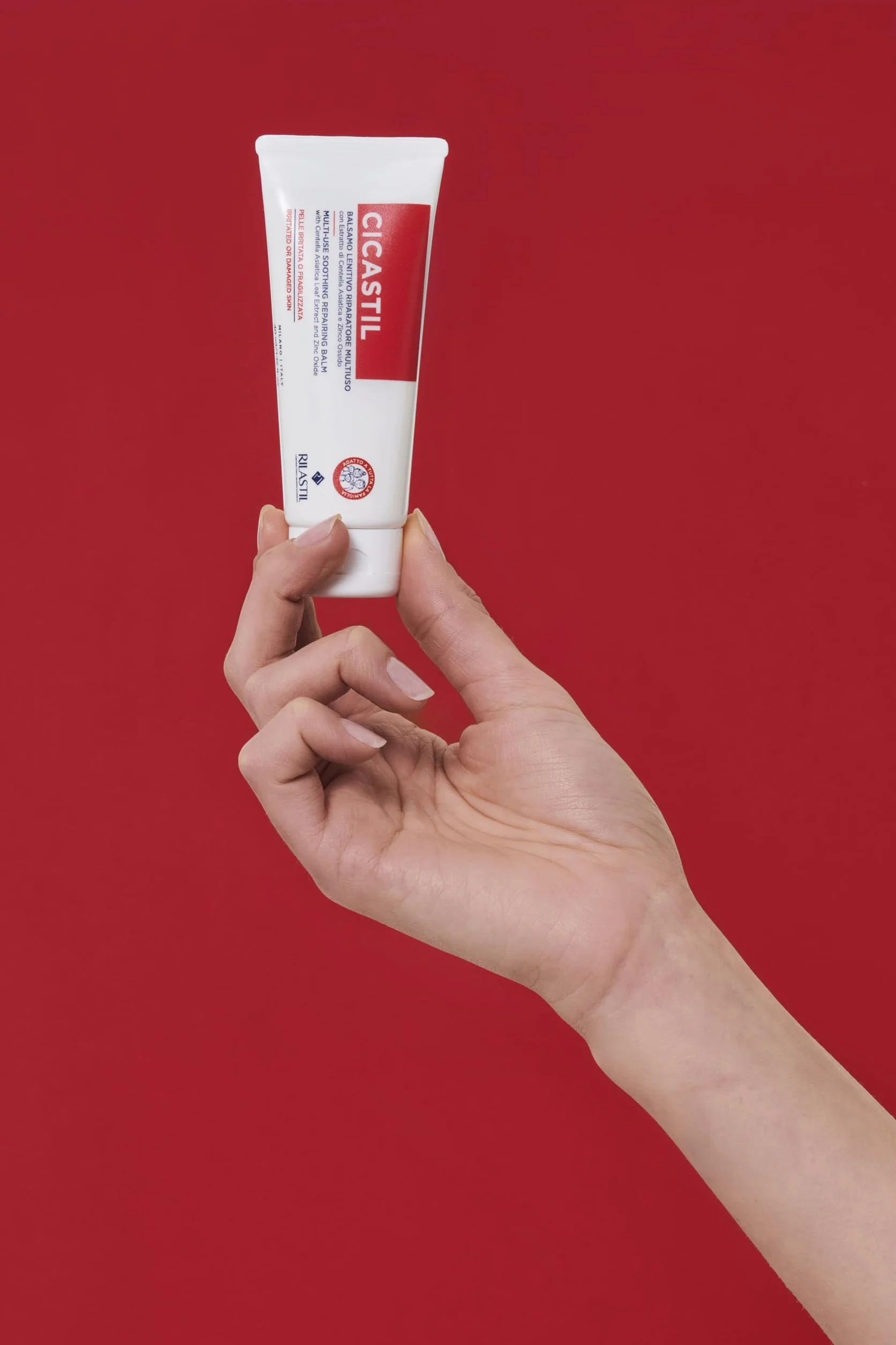 Rilastil Cicastil, Balsamo Lenitivo, Riparatore Multiuso Effetto Barriera per Viso e Corpo di Neonati, Bambini e Adulti, 40 ml