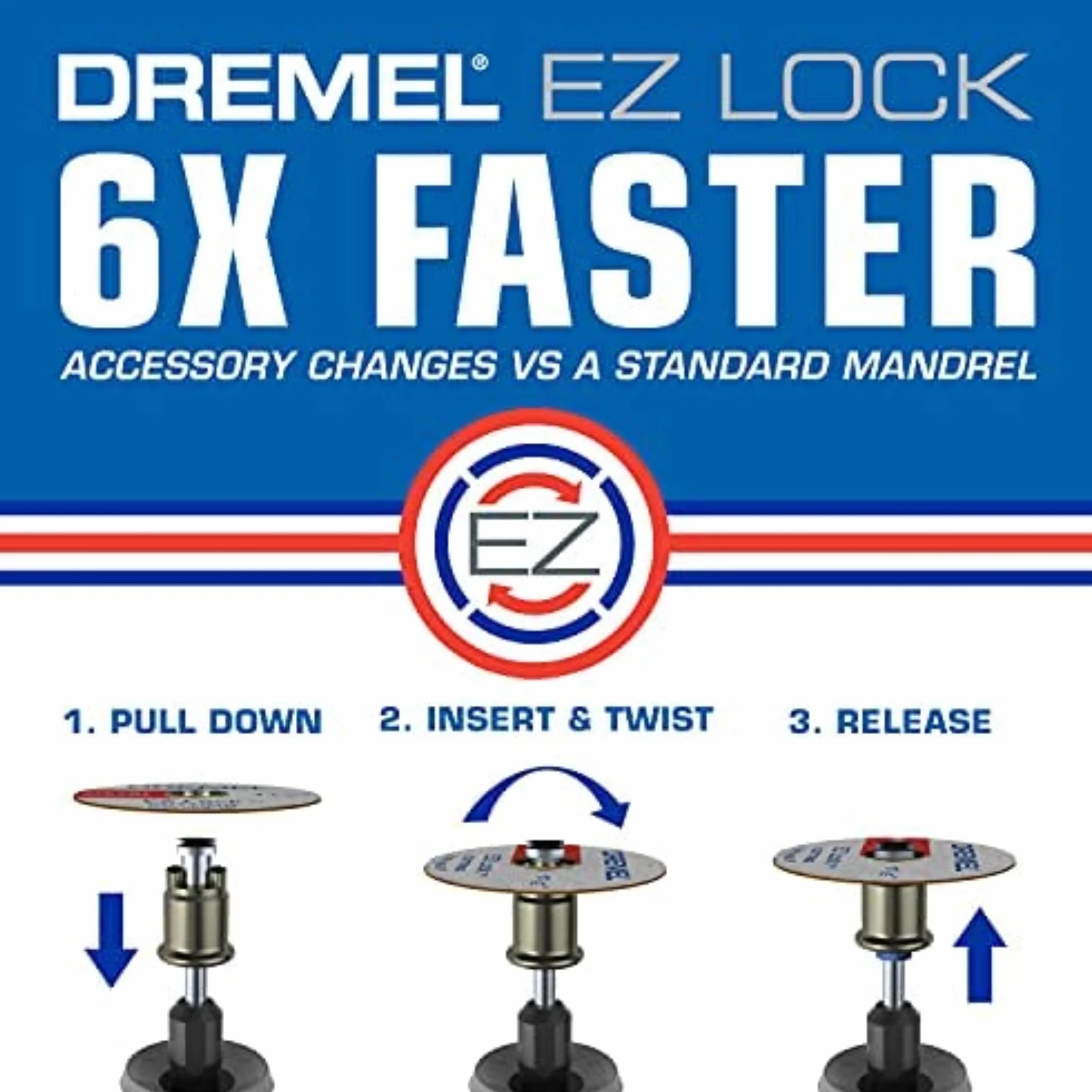 Dremel EZ456B 1 1/2" EZ Lock dischi da taglio per utensili rotanti rame lamiera