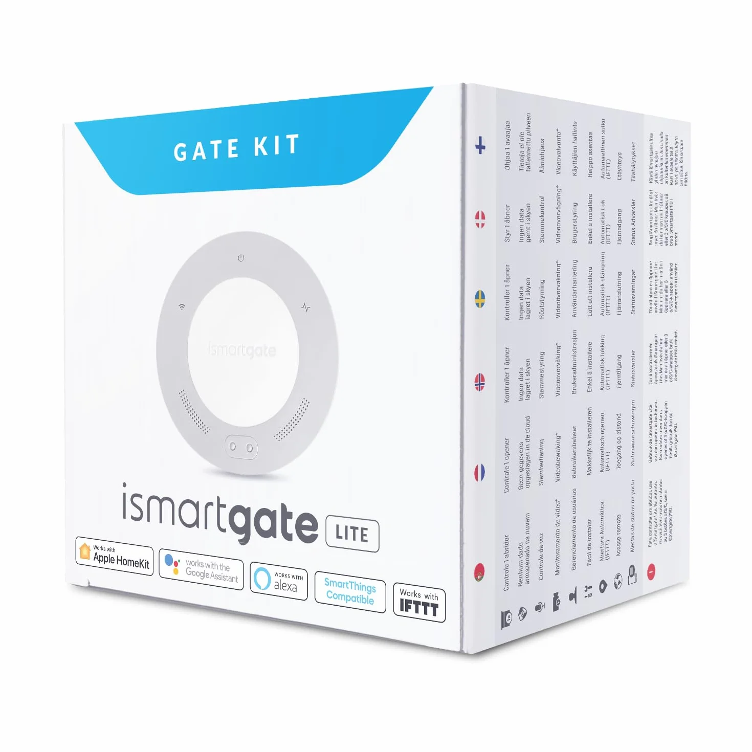 ismartgate LITE Apriporta intelligente controllo APP compatibile Apple Homekit Amazon Alexa Google Assistant IFTTT Sensore senza fili