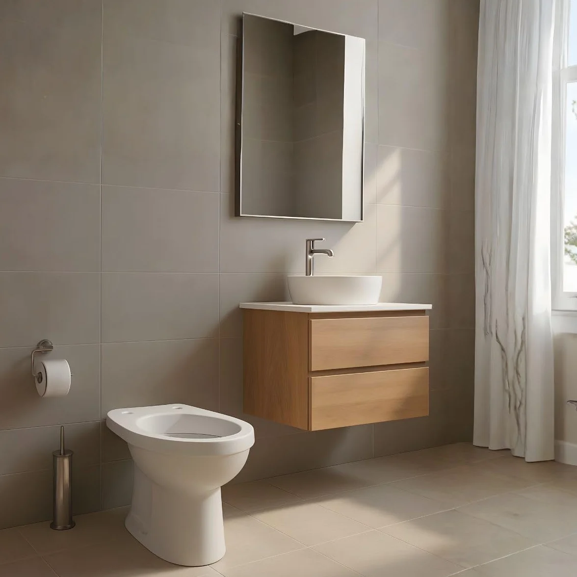 Vaso wc a terra in ceramica bianca serie orchidea scarico a pavimento