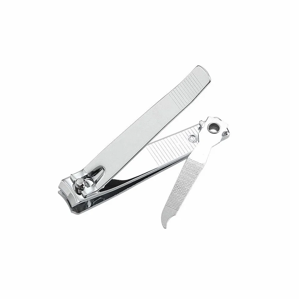 Tagliaunghie con lime per unghie integrate, tagliaunghia in acciaio inossidabile resistente per unghie spesse, affilato per uomini e donne