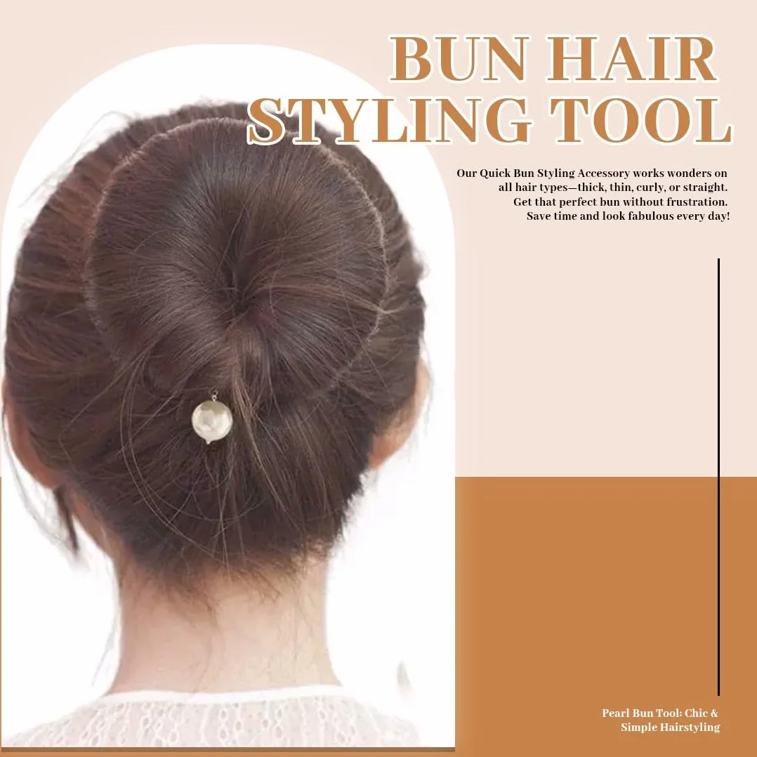 Chignon Facile per Capelli,3 Pcs Strumento per La Creazione Rapida di Chignon,Capelli Strumento per Intrecciare,Capellis Ricci Accessori,per Raccogliere Capellis