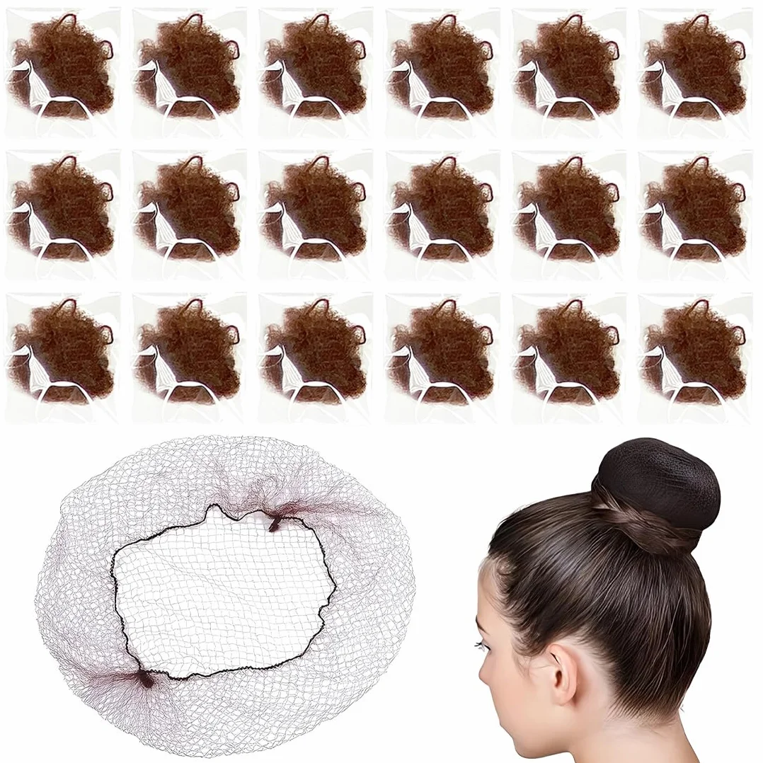 Retine Capelli Per Chignon, 40 Pezzi Retine Per Capelli Invisibili, Chignon Bambina Per Capelli Per Fissare Parrucche Capelli E Chignon