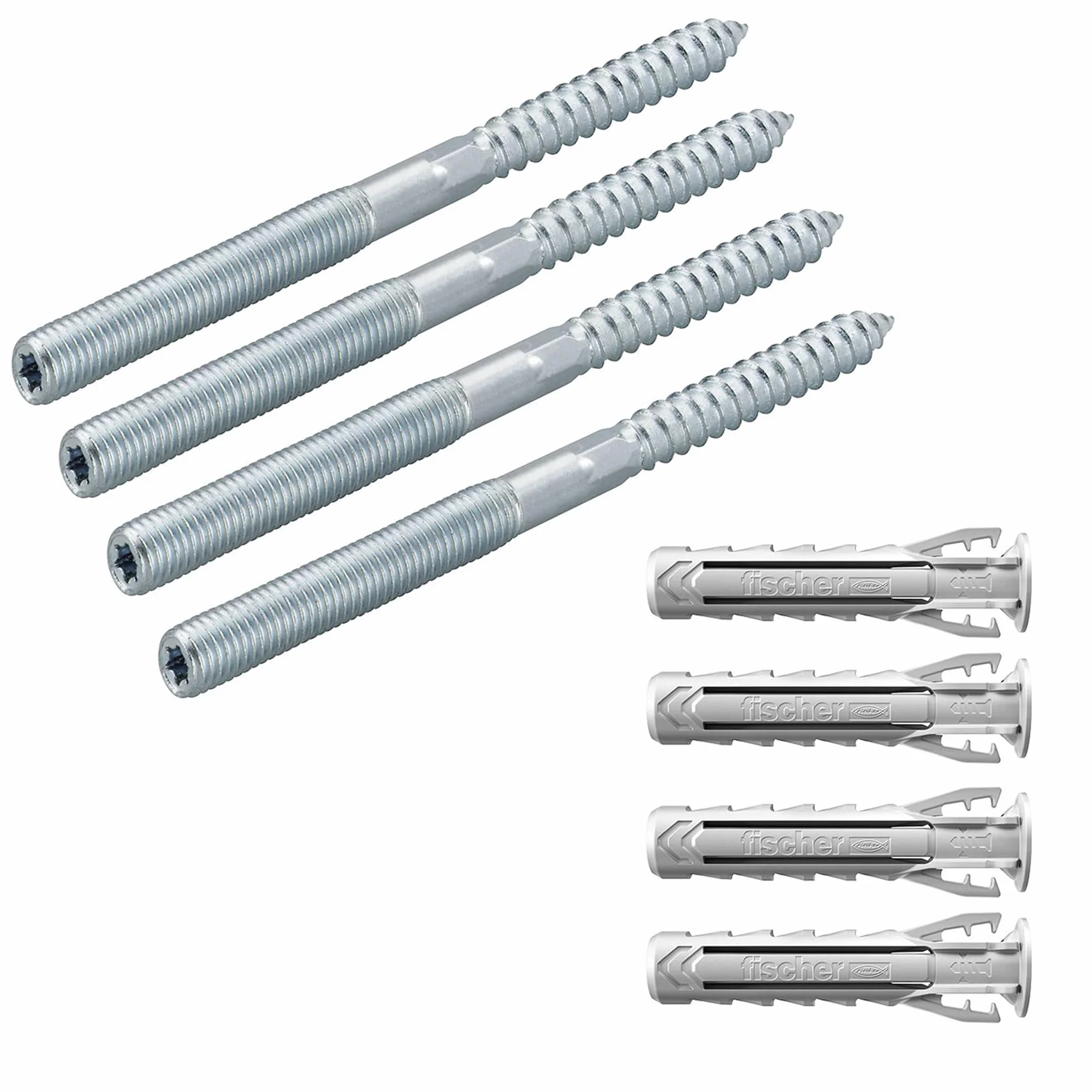 Fischer STS Kit Vite Doppia Filettatura M8 x 90 Tassello SX Plus Torx Esagono