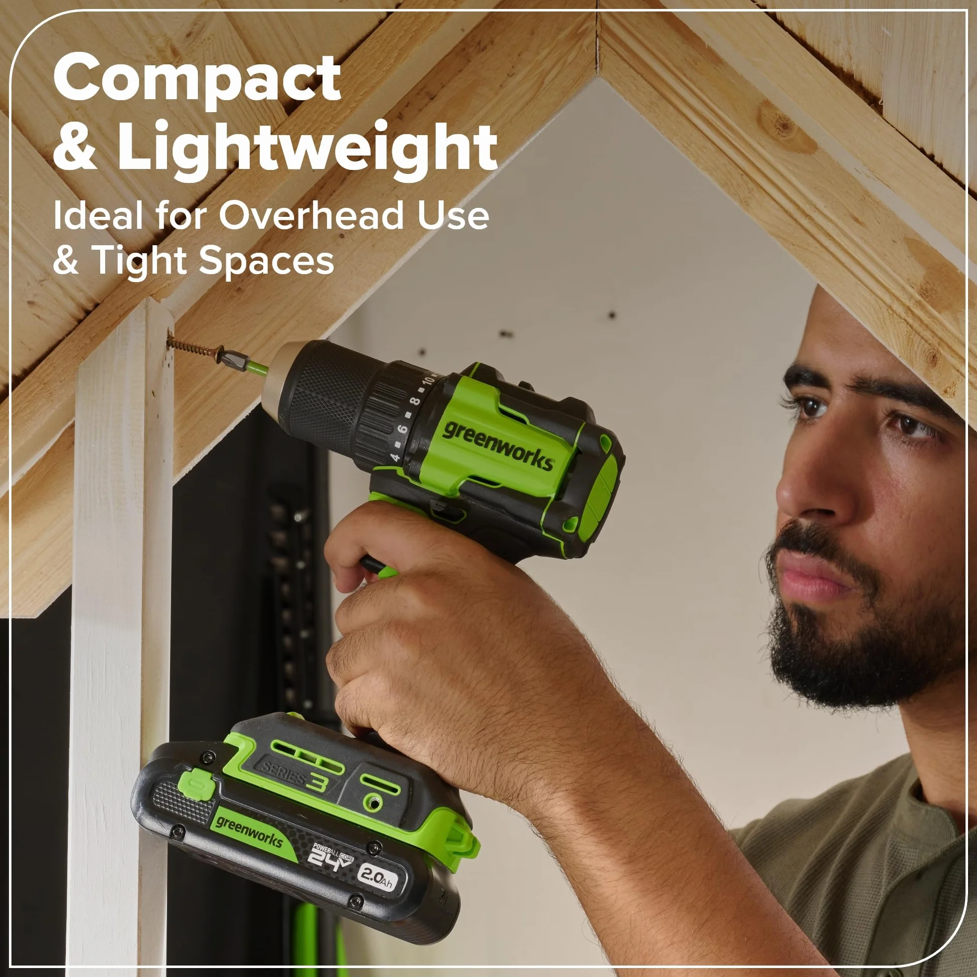 Greenworks 24V combo trapano avvitatore a percussione sega circolare alternativa a calare utensile multifunzione levigatrice torcia