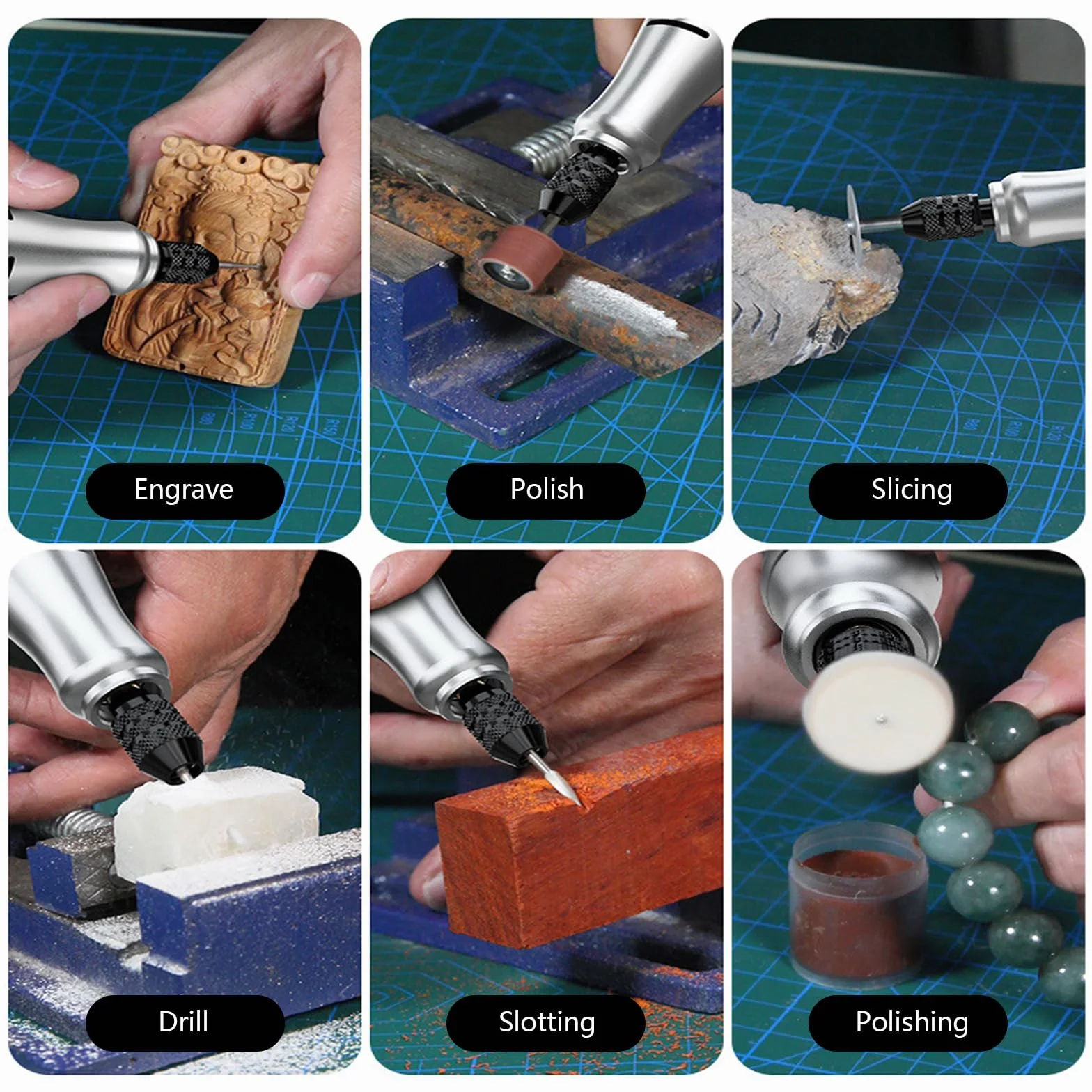 Makita 18 V Strumento Multifunzione a Batteria Senza Spazzole con 128 Accessori