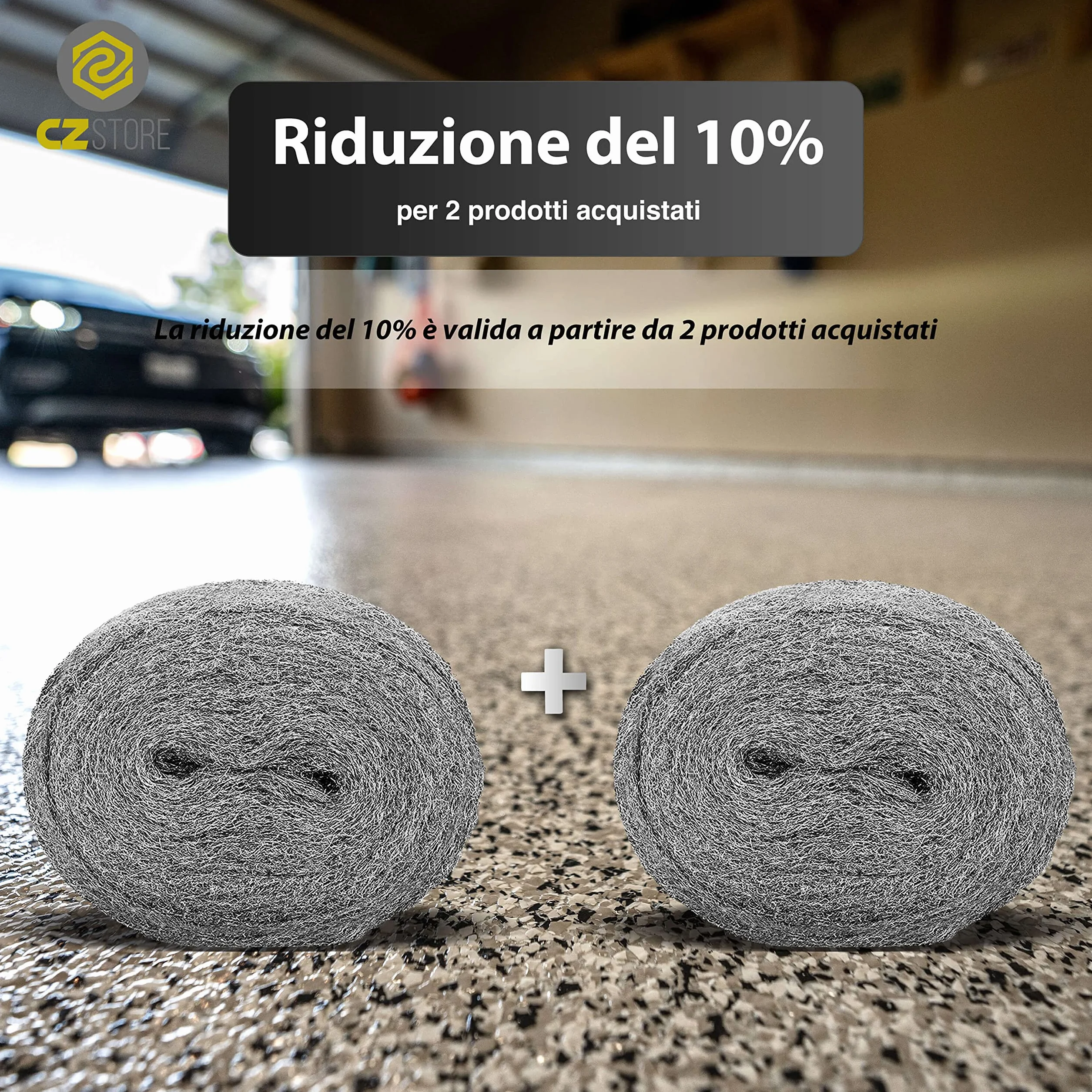 Lana d'Acciaio Grado 0000 120g per Lucidatura Legno Metallo Vetro - Paglietta Abrasiva Senza Graffi