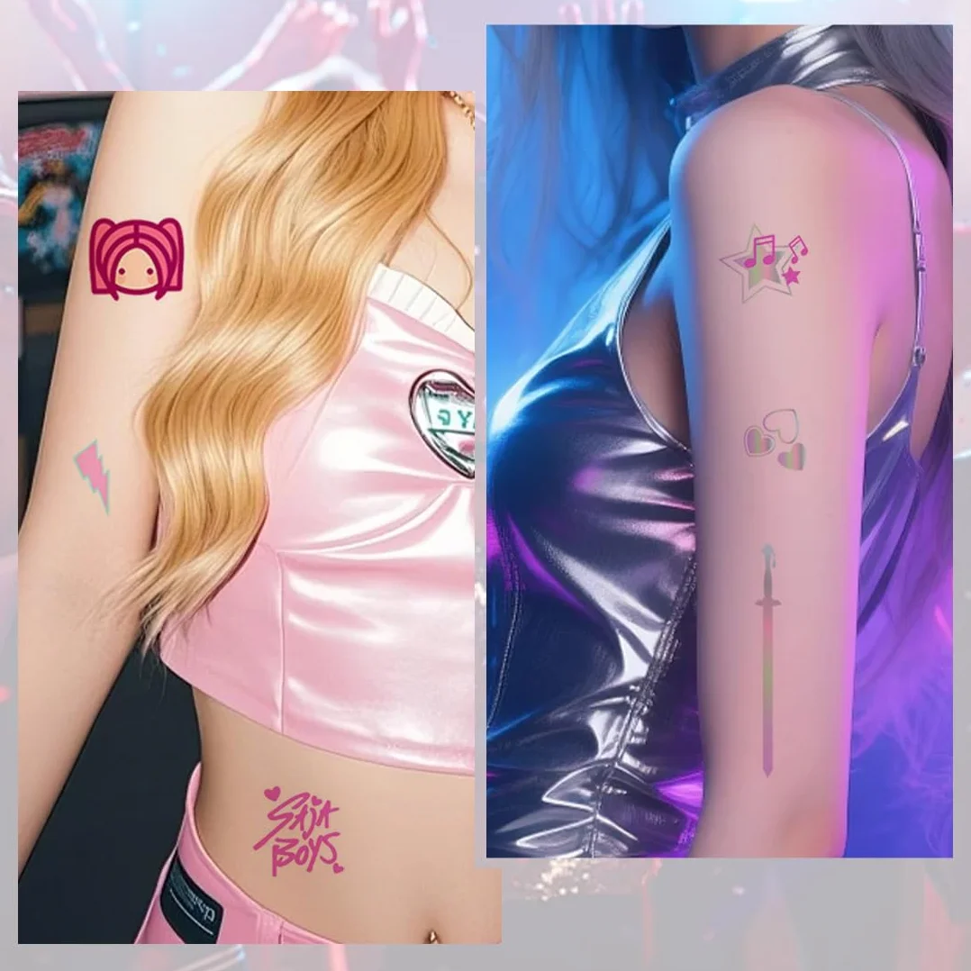 2 Tatuaggi Temporanei K Pop Compleanno K Pop Gadget Tatuaggi Temporanei Bambina K Pop Stickers Compleanno K Pop Giochi K Pop Tatuaggi Bambina K Pop