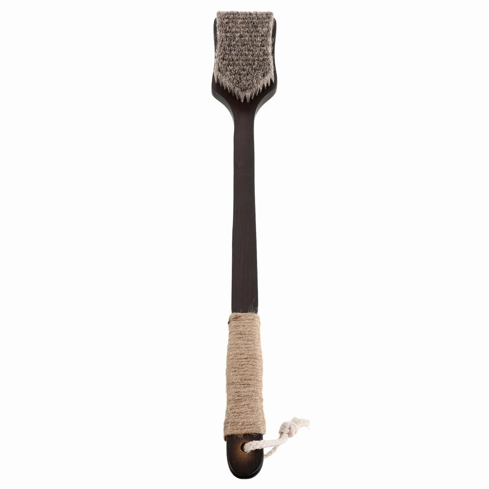 Spazzola per il corpo: Scrubber per la schiena con setole per la doccia - Spazzola esfoliante per il bagno e il massaggio con manico lungo in bambù - Esfoliante per uomini e donne