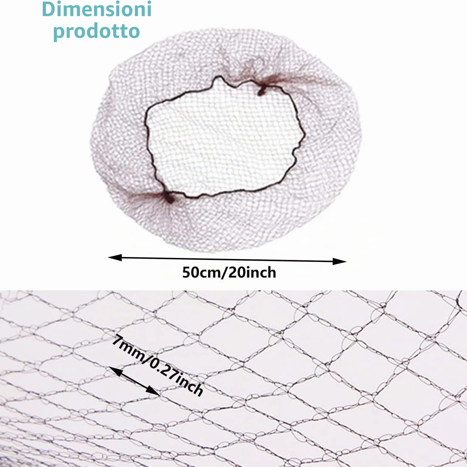 Retina per Capelli,25 Reti per capelli marroni,Retine per Capelli Invisibili con Bordo Elastico,per Invisibili Elastico Bordo Maglia per Balletto,Danza,Infermiera e Così via