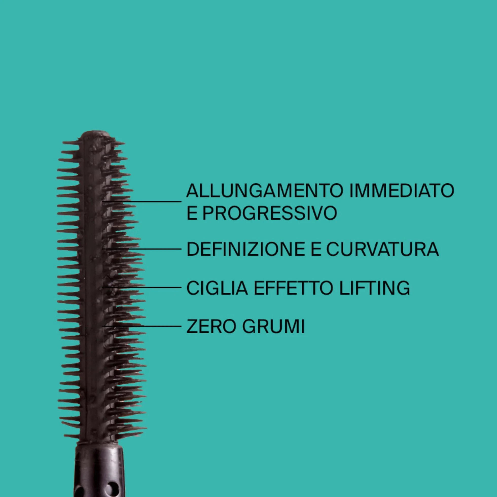 Collistar Mascara Infinito, Incurva, Definisce, Lunghezza Estrema, Massima Definizione, Effetto Lifting, Lunga Durata, Zero Sbavature e Grumi, Ricaricabile, 7,5 ml