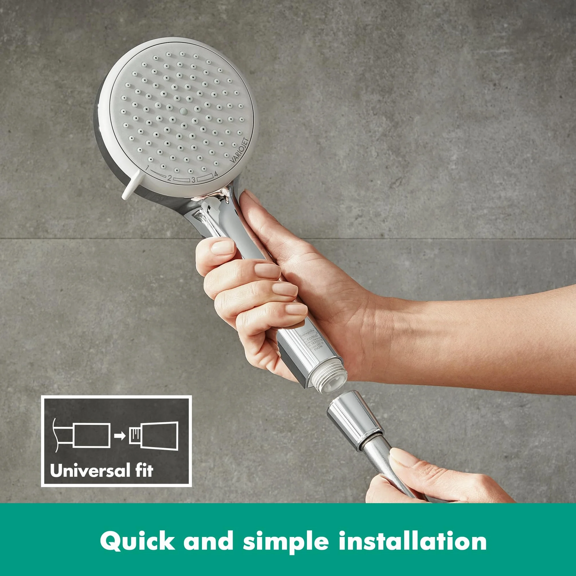 hansgrohe Croma 100 Soffione doccia rotondo ⌀ 100 mm anticalcare cromo