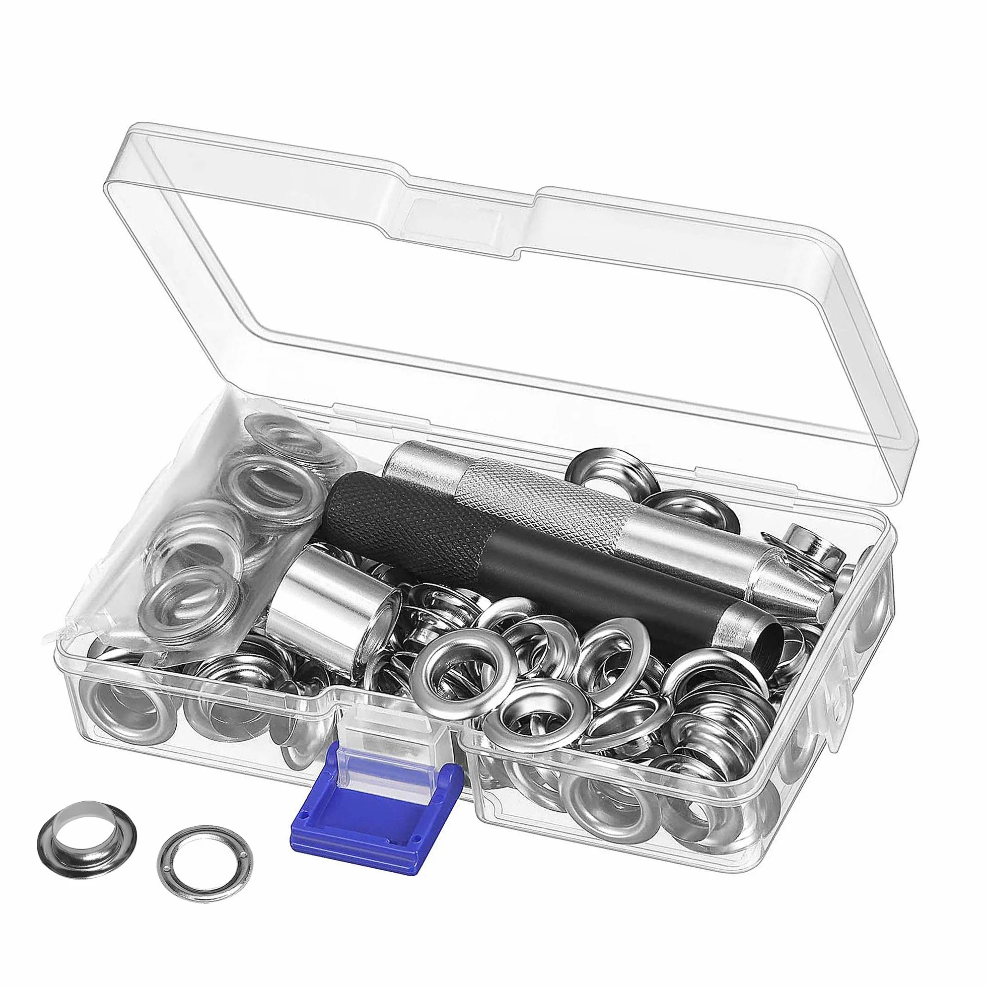 Occhiello Grommet Kit Professionale 12mm Rondelle Metallici per Scarpe Borse Abbigliamento Teloni