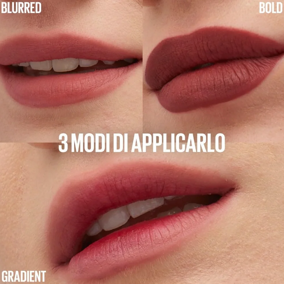 Maybelline New York Teddy Tint, Tinta Labbra A Lunga Tenuta, Effetto Matte Vellutato, Tenuta 12H, Formula Stratificabile, Superstay, Tonalità: Kneehigh 55, 5 ml
