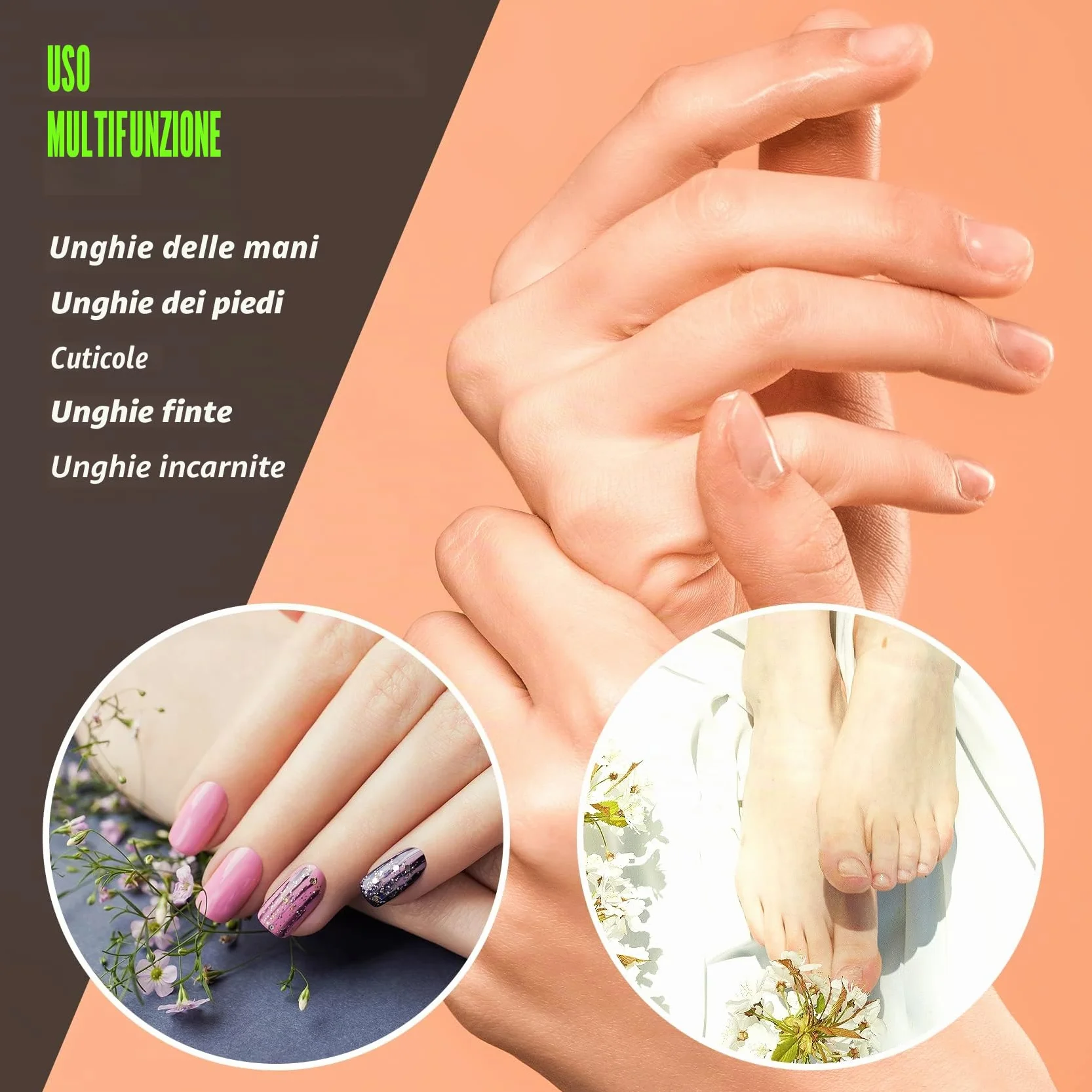 Tagliaunghie resistenti per podologi, per unghie spesse e incarnite, set di tagliaunghie per uomini, donne e anziani, in acciaio inox, 4 pezzi