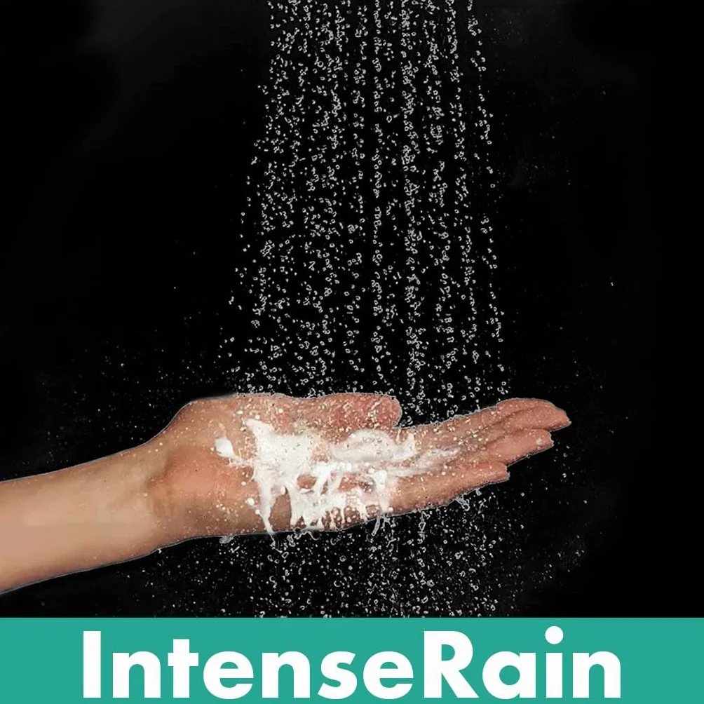 hansgrohe Crometta Doccetta doccia a risparmio idrico 6,7 l/min EcoSmart+ 2 getti Soffione doccia rotondo 100 mm anticalcare bianco cromo