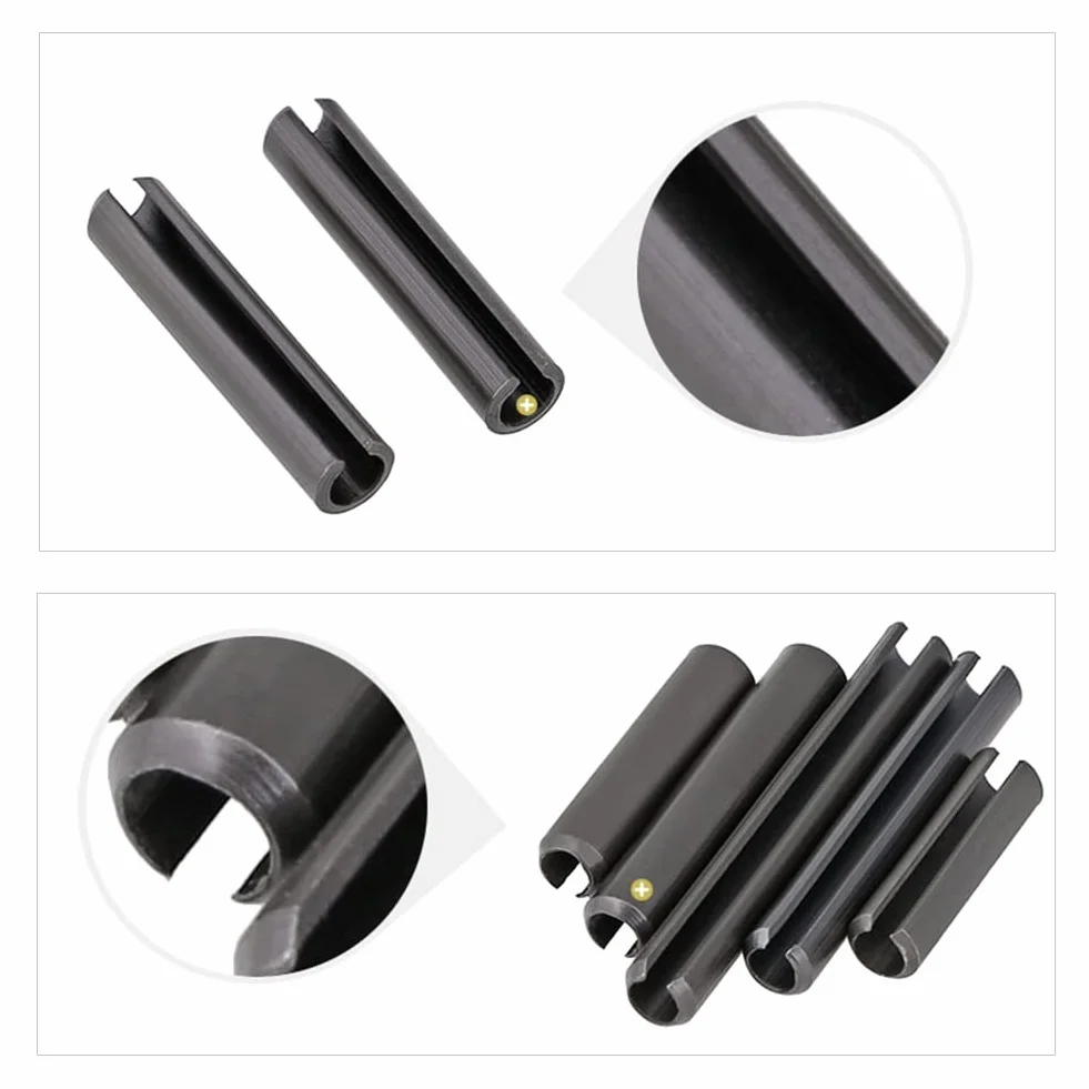 Perno di Tensione a Molla Spine Elastiche Acciaio al Manganese M12x60 mm 6 Pezzi