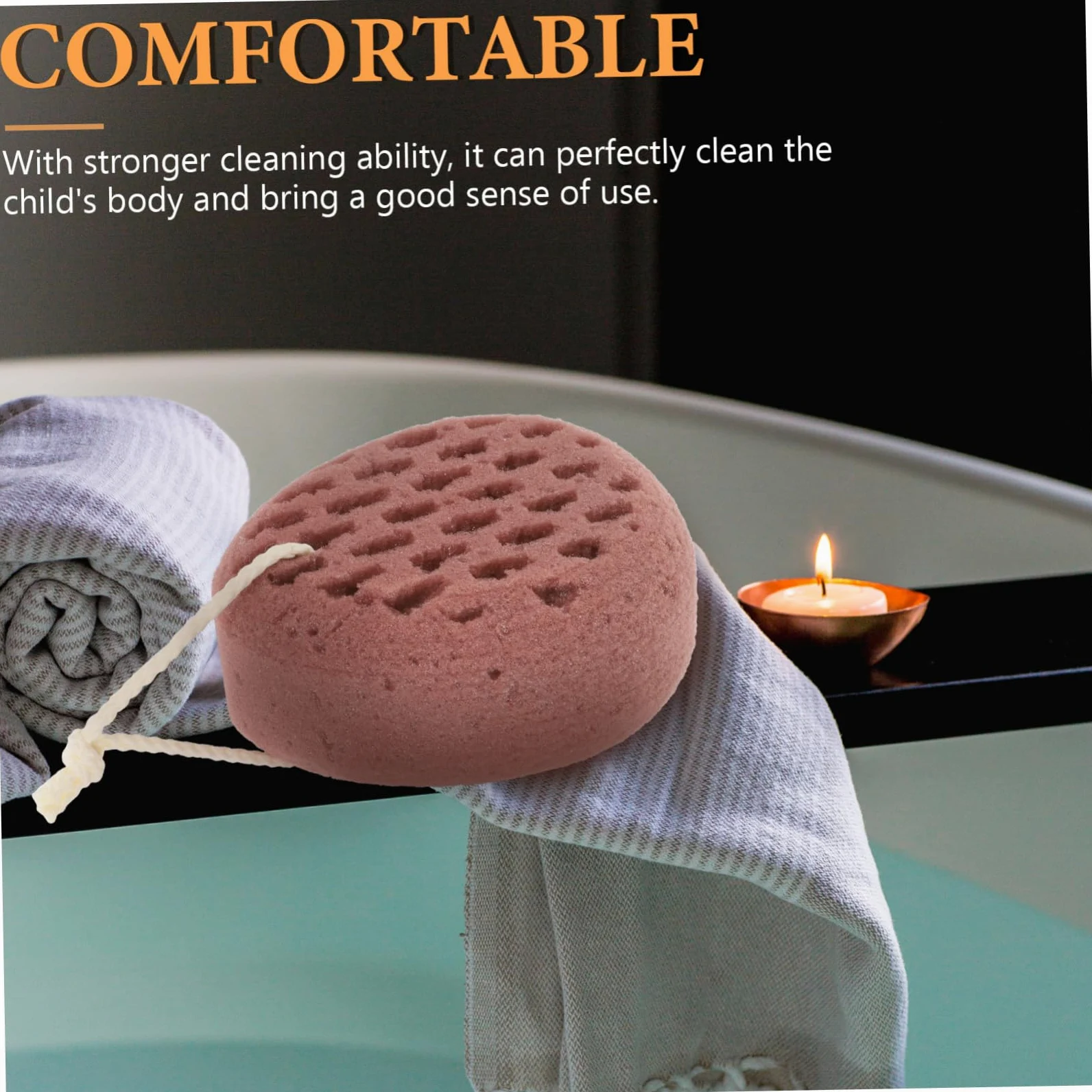 Angoily 4pezzi Spugna Da Bagno Esfoliante Morbida Per Corpo Spugna Per Lavaggio Schiena Design Compatto Per e Bagno Facile Da Pulire e Asciugare Per Adulti