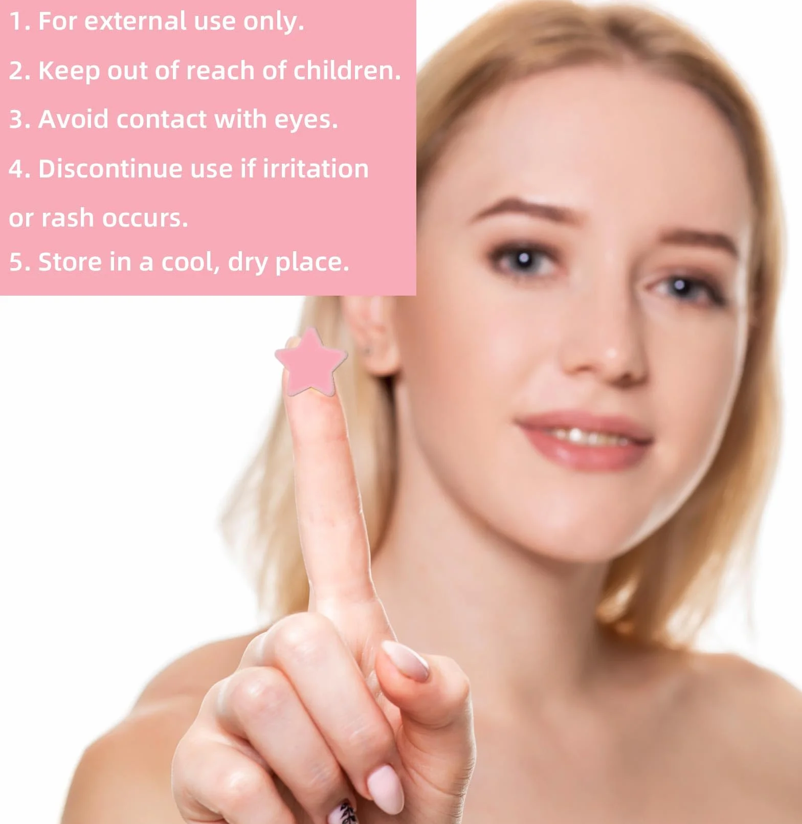 Gosknor 600pz Rosa Cerotti per Brufoli, 240 Copri Brufoli Rotondi Viso 240 Piccoli Cerotti l'Acne a Forma di Stella e 120 Grandi Patch l'Acne a Forma di Stella per Feste Trucco