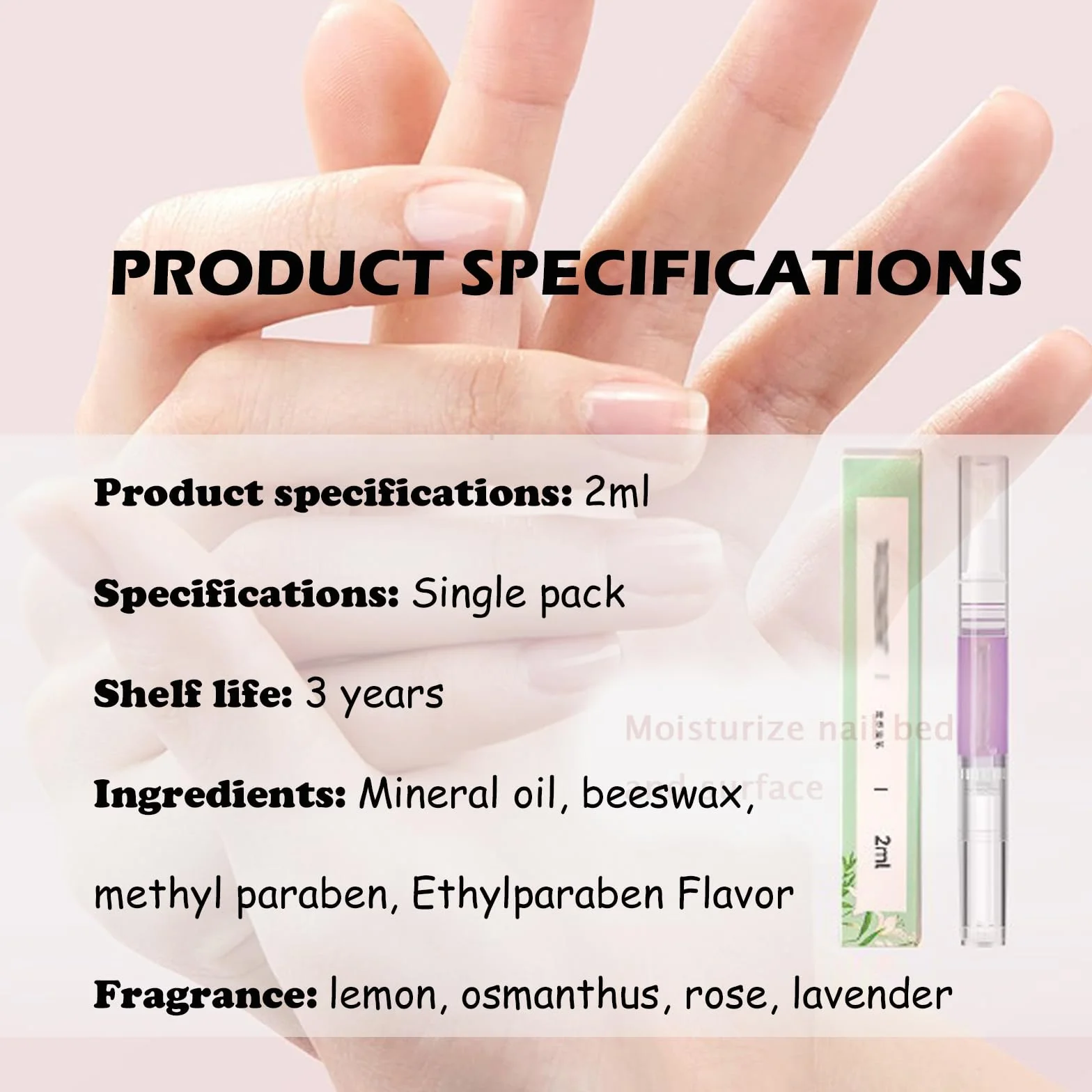 5 pezzi Anperio Nail Growth Pen, Cosmetics Stem Cell Nail Growth Pen, Nail Growth Oil Pen per idratare rafforzare illuminare, siero di olio per cuticole per rafforzare le unghie idratare (5 pezzi)
