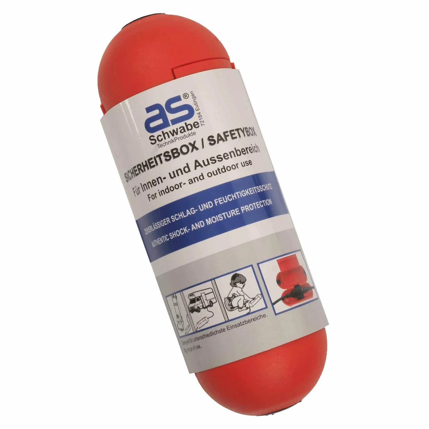 Schwabe Safety box Sicurezza per spine e prese Protezione affidabile contro gli agenti esterni Rosso