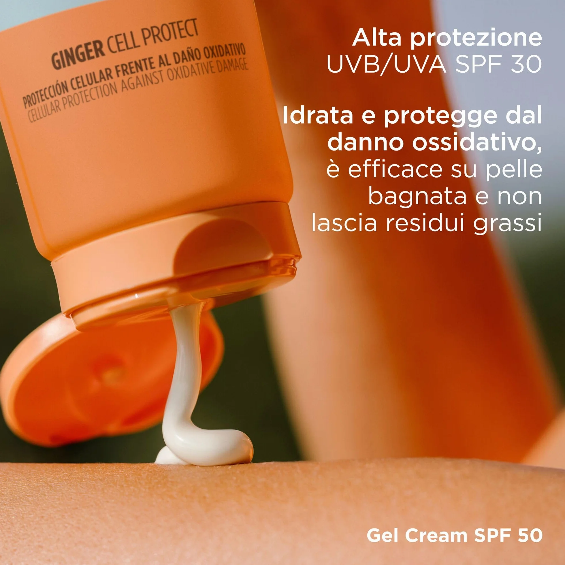 ISDIN Fotoprotector Wet Skin Gel Cream SPF 50 | Crema-Gel Corpo Rinfrescante e Idratante | Assorbimento Rapido