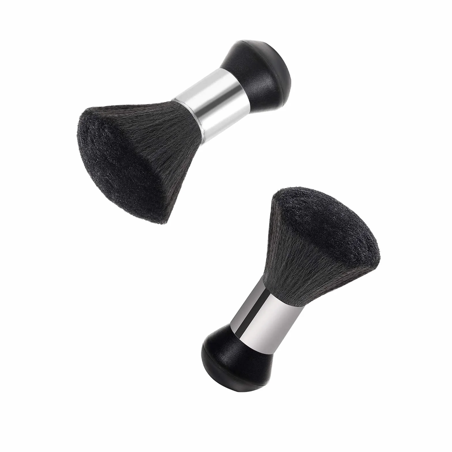 PROVO Pennello Parrucchiere, Salone, Barbiere collo spazzola ideale per rimuovere i Capelli dopo il taglio, Professionale Soft Nero