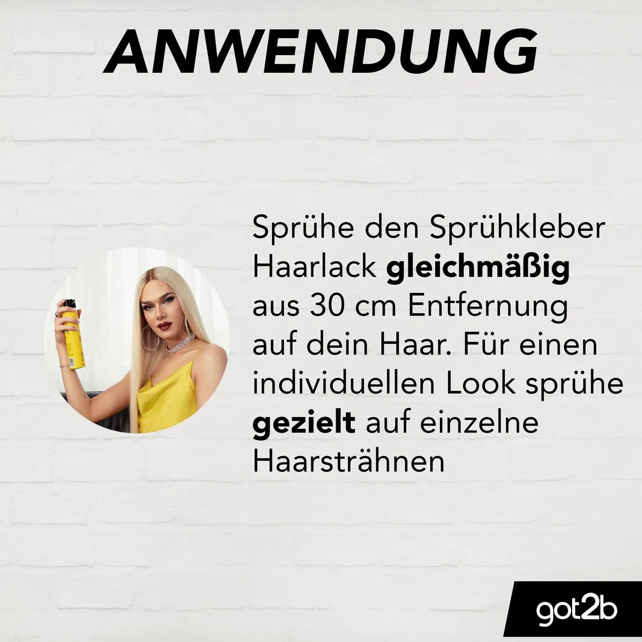 Got2B Vernice spray per capelli, tenuta 6 (300 ml), 72 h, spray per capelli ultra forti, senza attaccarsi o asciugarsi, fissa fino al prossimo lavaggio dei capelli, 6 x 300 ml