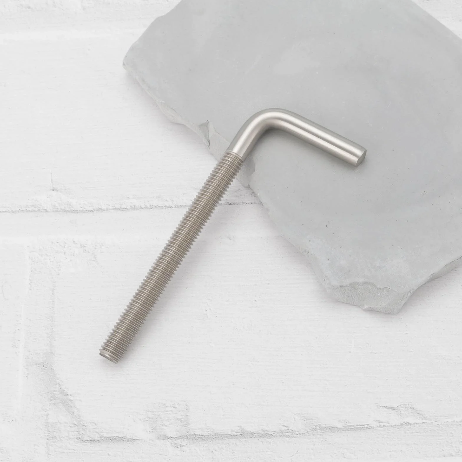 Ganci Dritti Viti 304 Acciaio Inox M8 100mm L Bullone Argento 8pz