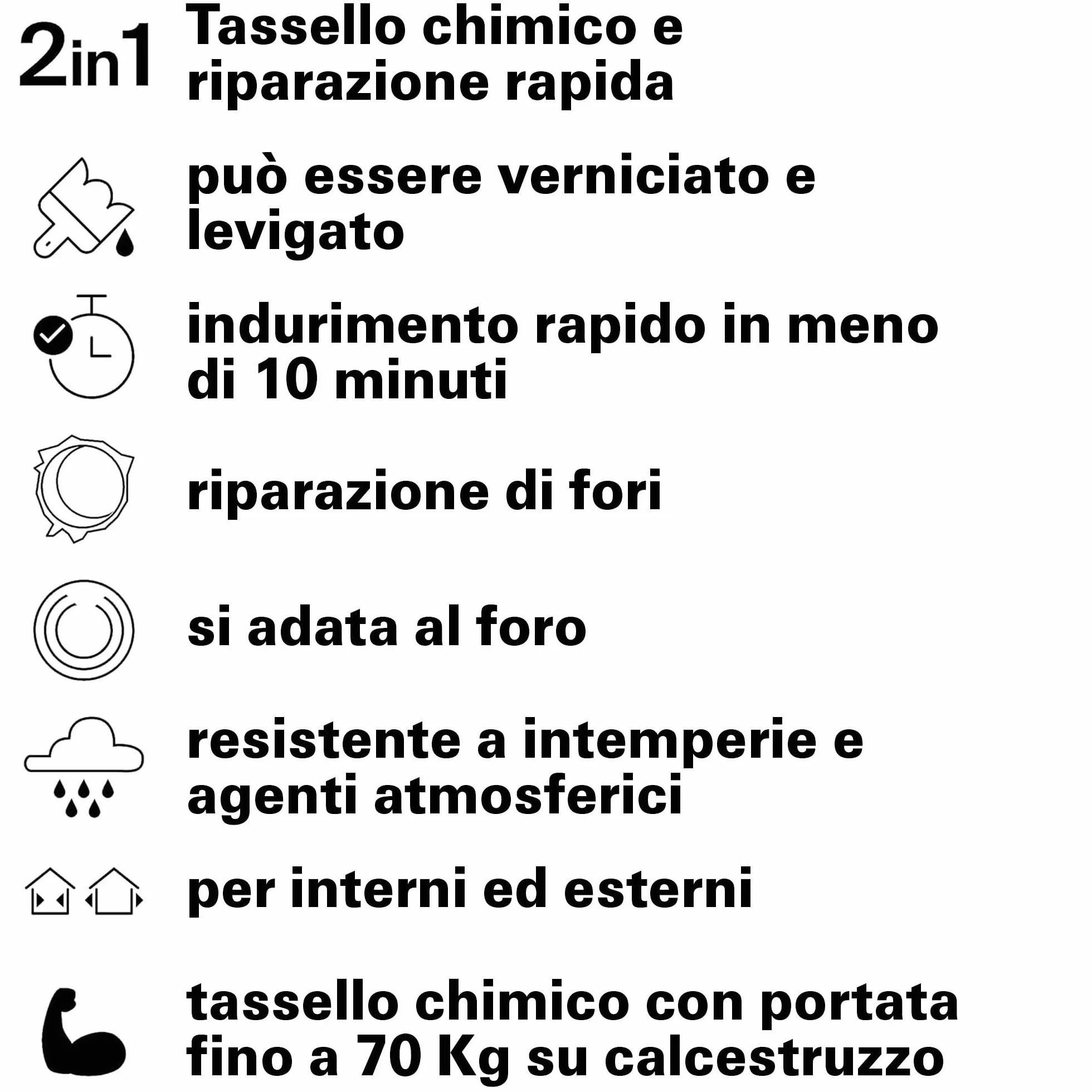 Fischer Fill and Fix Riparazione Fori Tasselli Resina Bicomponente 51098