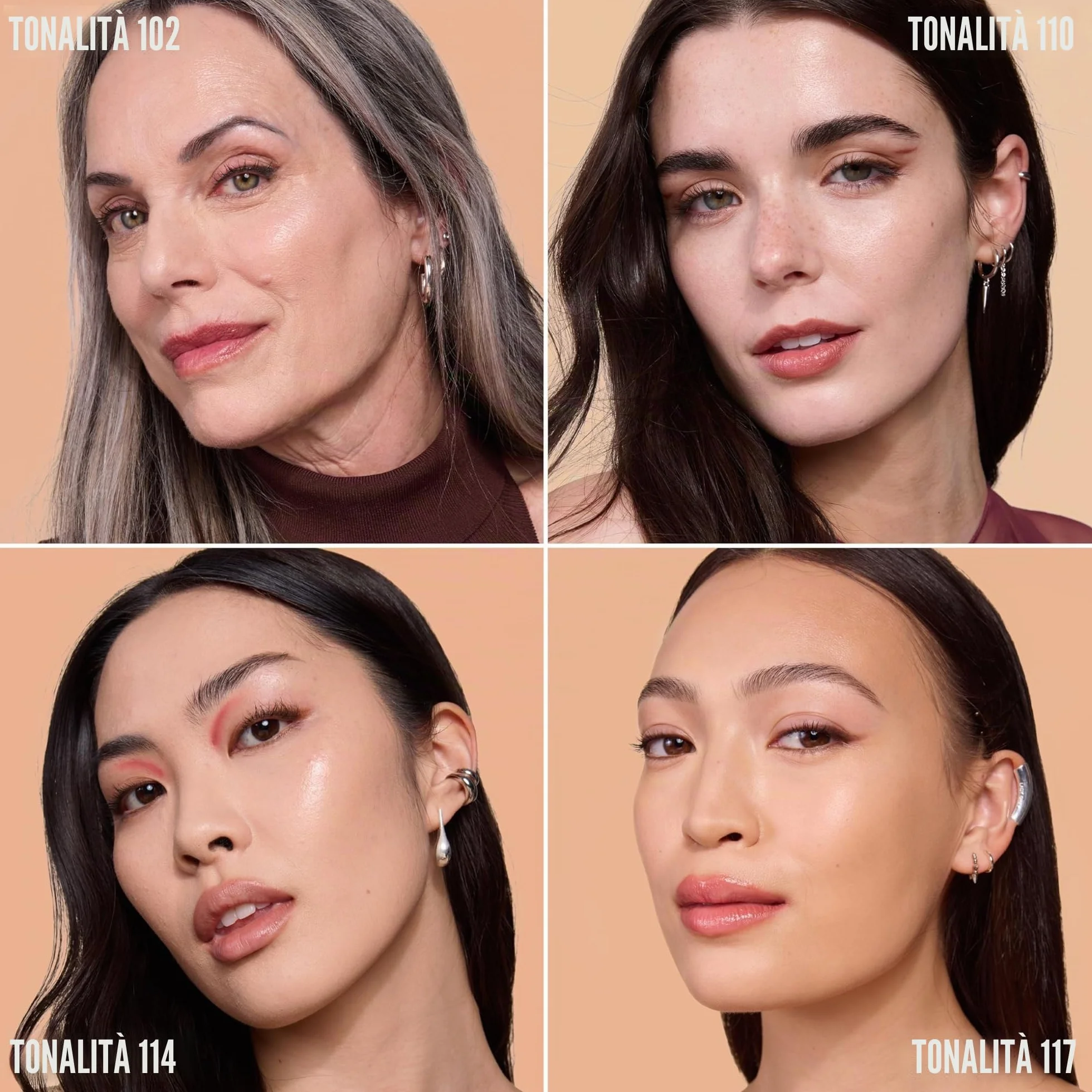 Maybelline New York Fondotinta Illuminante, Per Tutti i Tipi di Pelle, Pelle Rimpolpata e Radiosa, Finish Naturale, Con Acido Ialuronico e Niacinamide, Lifter Plump and Glow, Tonalità: 110, 30 ml