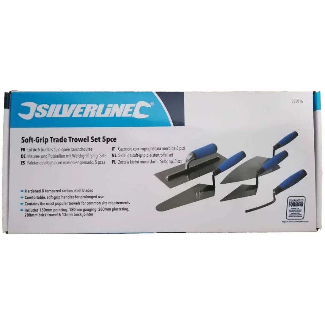 Silverline 5 Cazzuole per Uso Artigiano con Impugnatura Lieve, 5 Pezzi