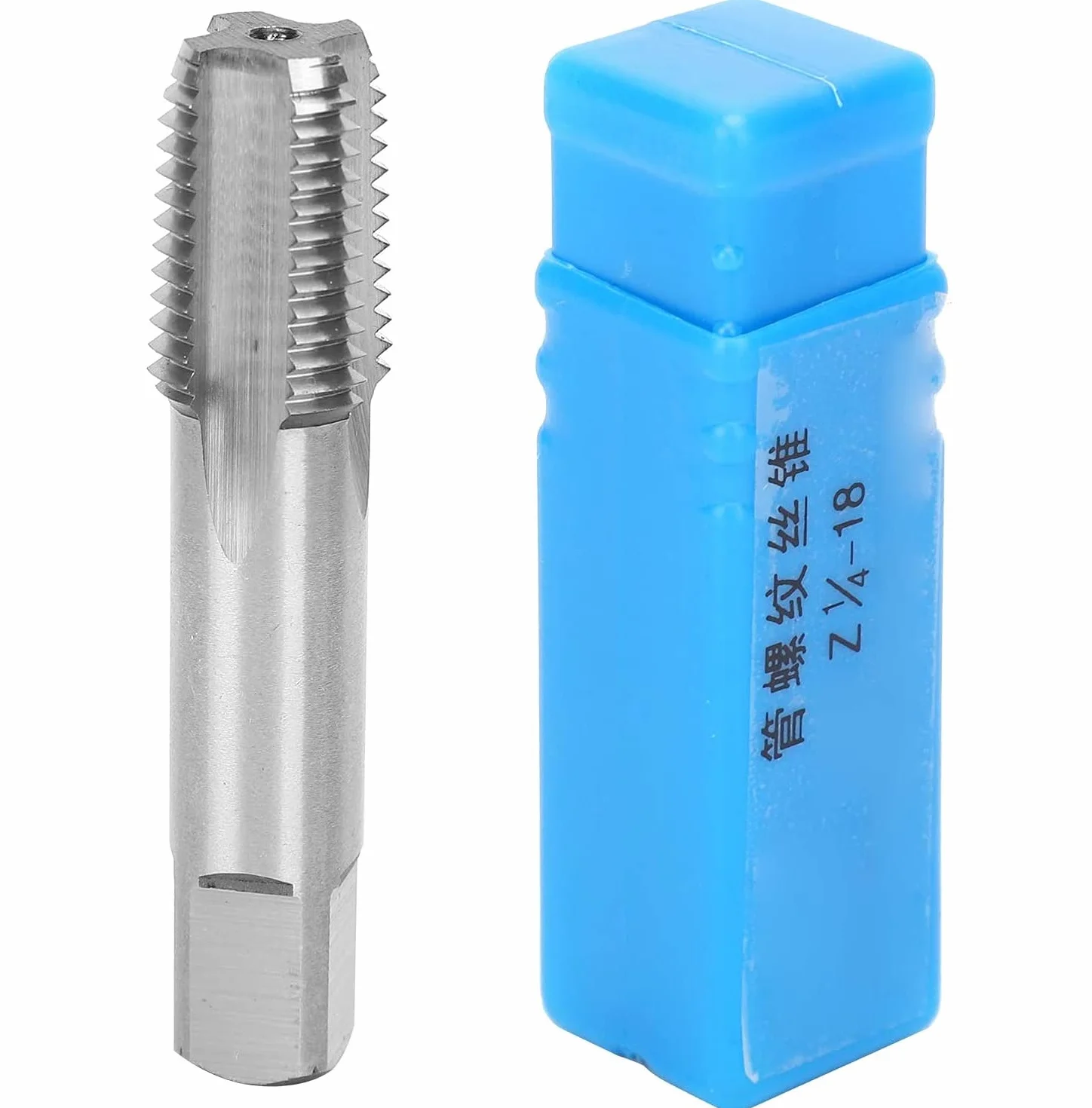 Acciaio ad Alta Velocità Maschio per Filettatura 1/4 Pollice 18 Denti 6 cm per Acciaio Inossidabile