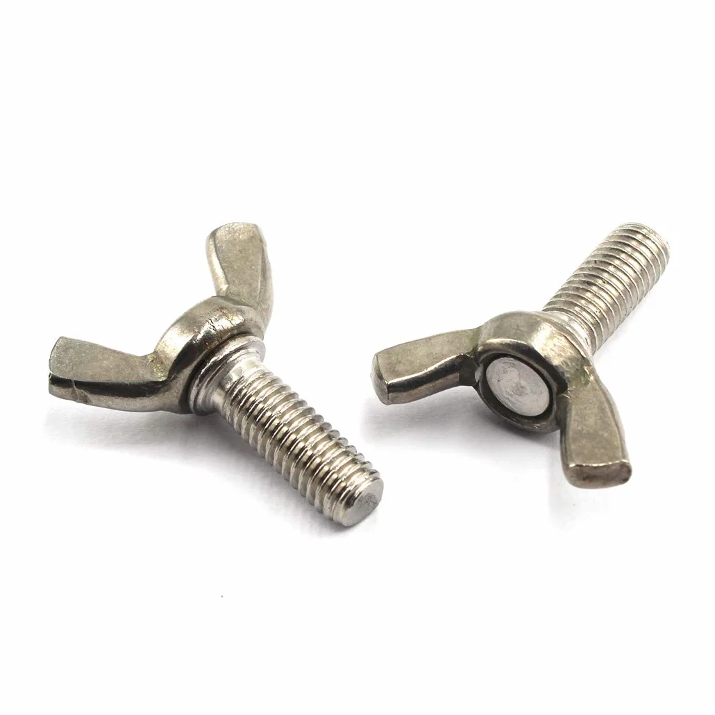 Bullone a farfalla M8 in acciaio inox 304 confezione da 10