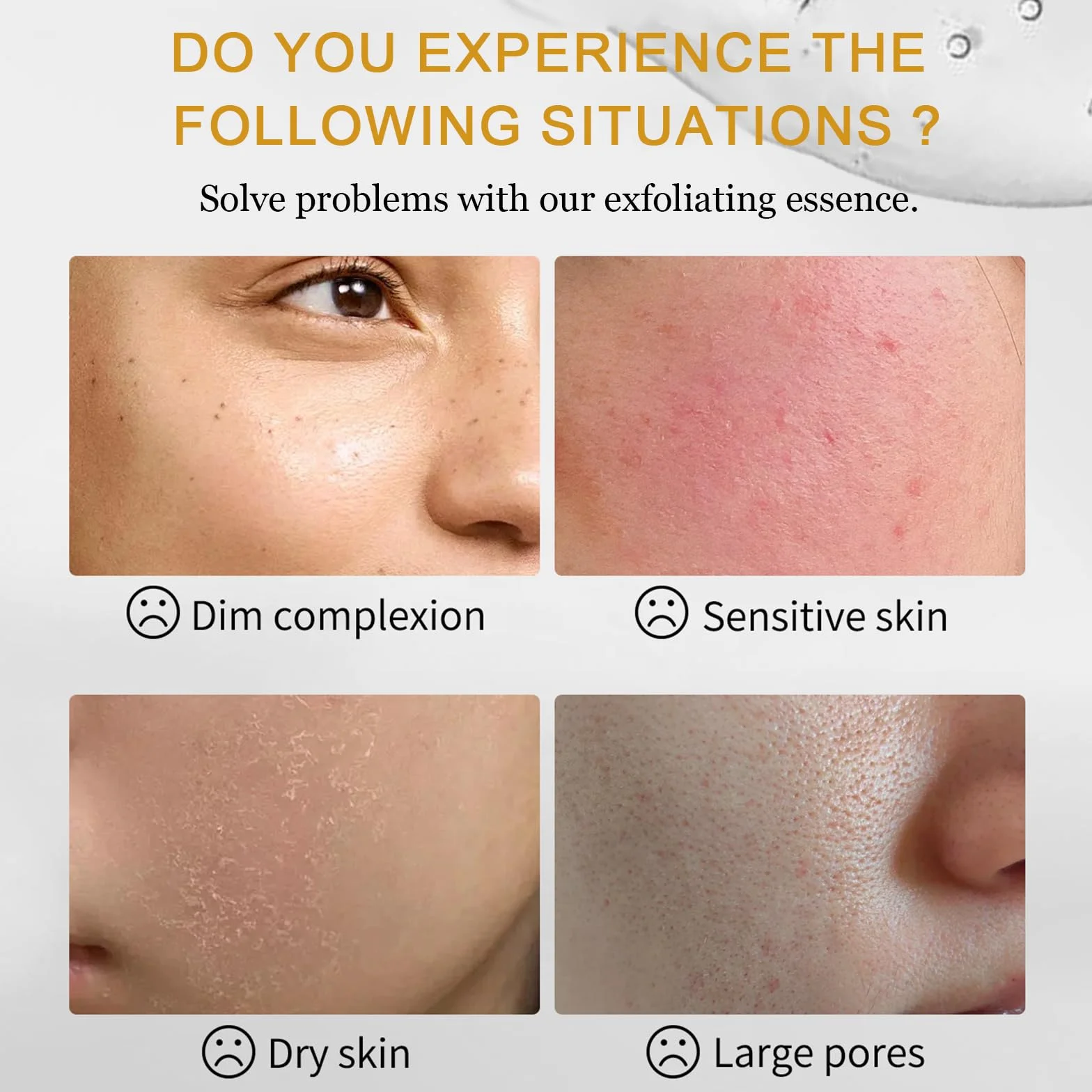 Peel Shot Glow Rice Ampoule Duo, 2PCS Siero Coreano Esfoliante al Riso Bianco & Nero, Delicato Viso Peeling, Rimuove Cellule Morte, Elimina Punti Neri, Pulisce Pori, Idrata Profondo