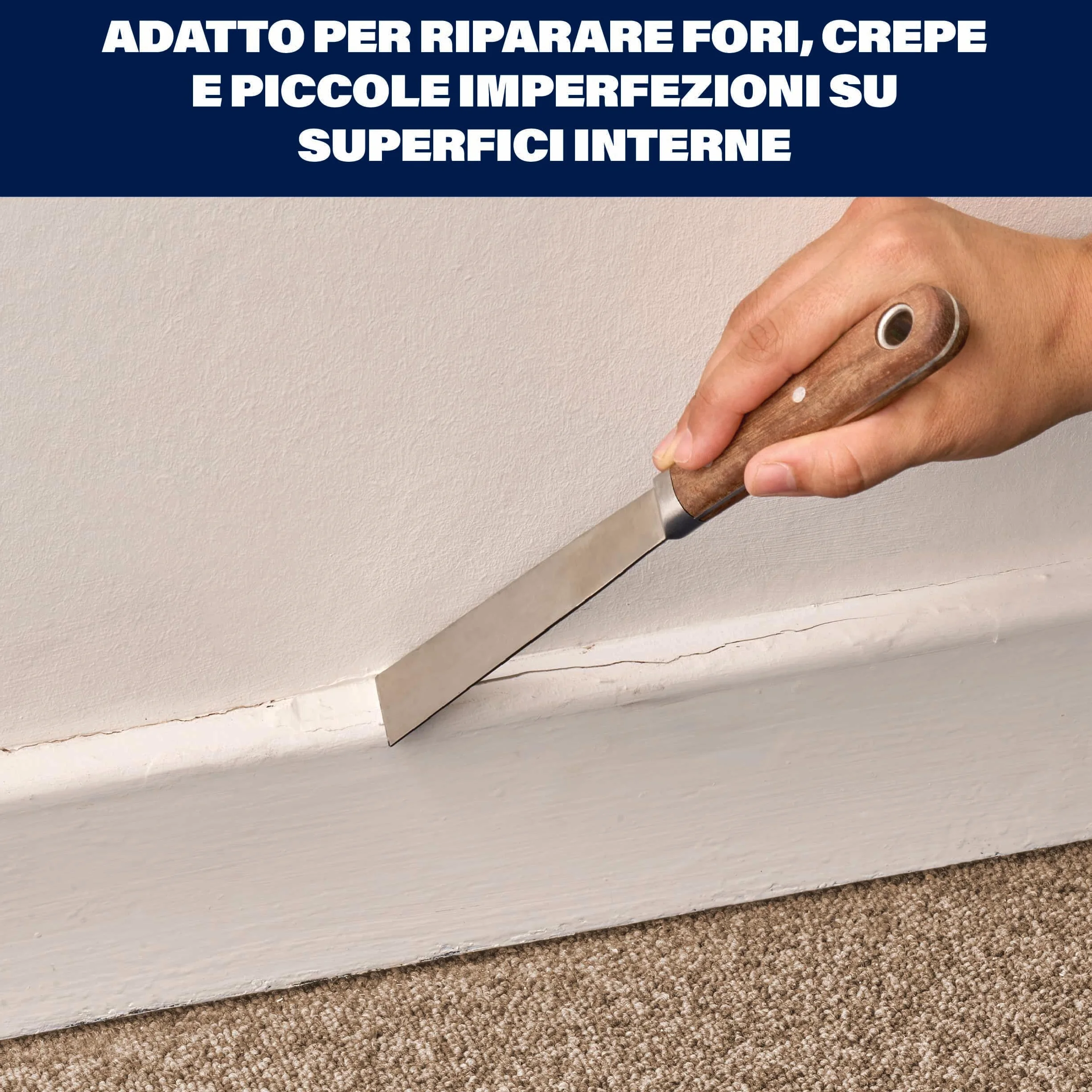 Bartoline Stucco pronto all'uso per superfici fini Tubo 600 g Finitura ultra liscia asciugatura rapida facile applicazione