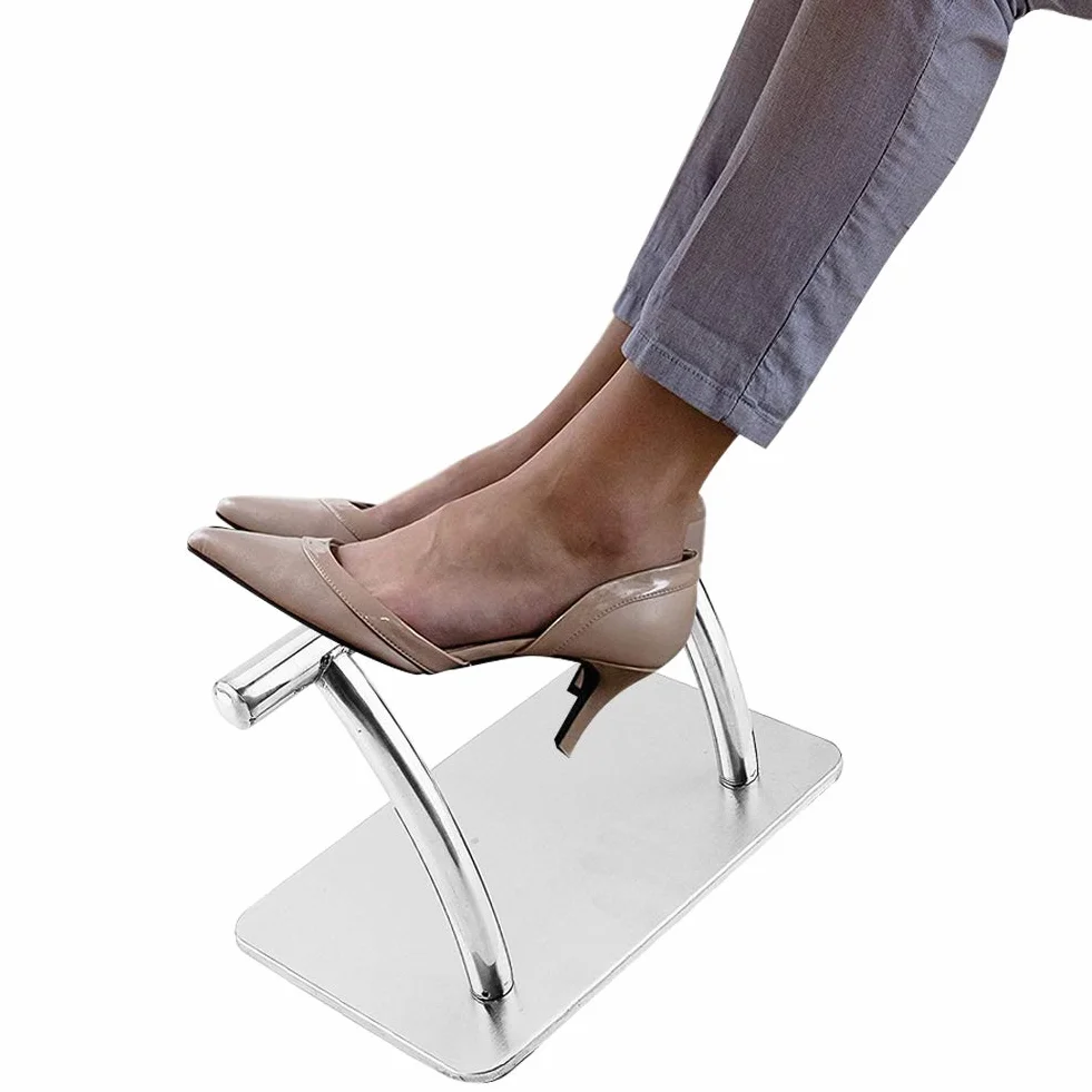 Greensen Poggiapiedi Parrucchiere, Poggiapiedi Professionale in Acciaio Inox, Antiscivolo Supporto per Piedi per Salone di Bellezza, Parrucchiere, Barbiere