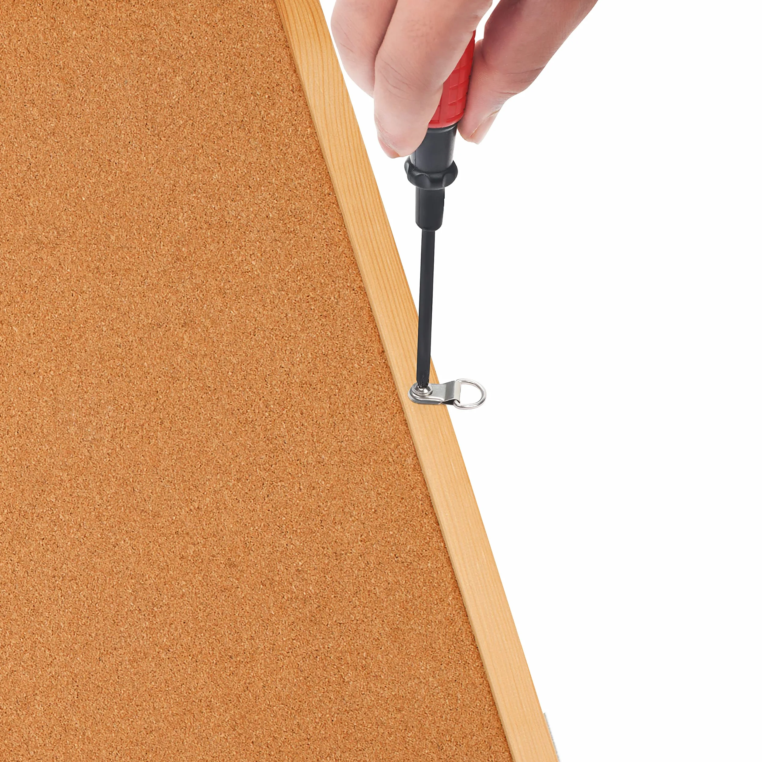 Belle Vous Kit Appendi Quadri da Parete 415pz - Ganci per Quadri Dente Segati Resistenti, Anello a D, Viti di Fissaggio