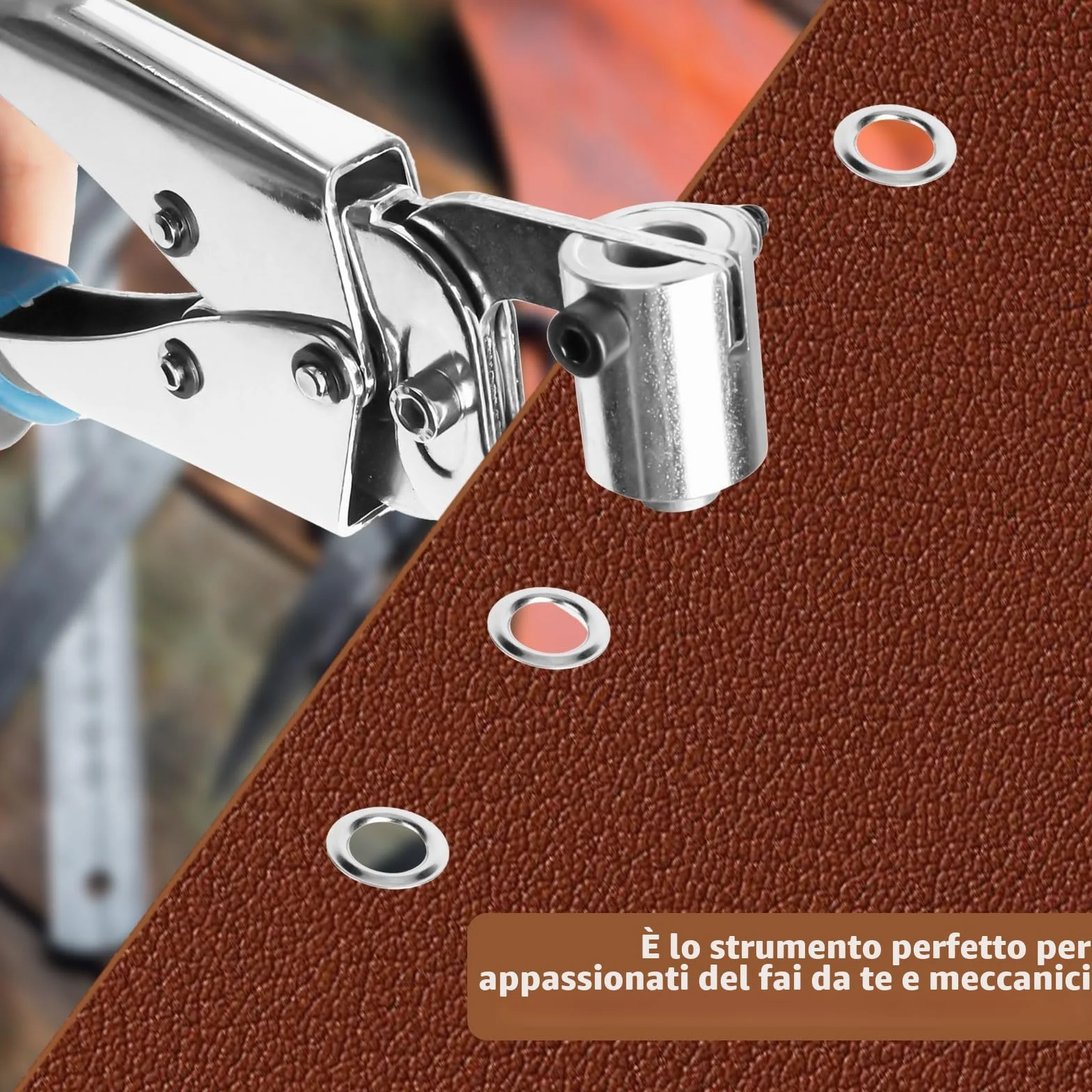 Pinze per Occhielli Professionali Set Occhiellatrice Teloni 400 Occhielli Ø 10mm Pvc Pelle Cartone Tessuto