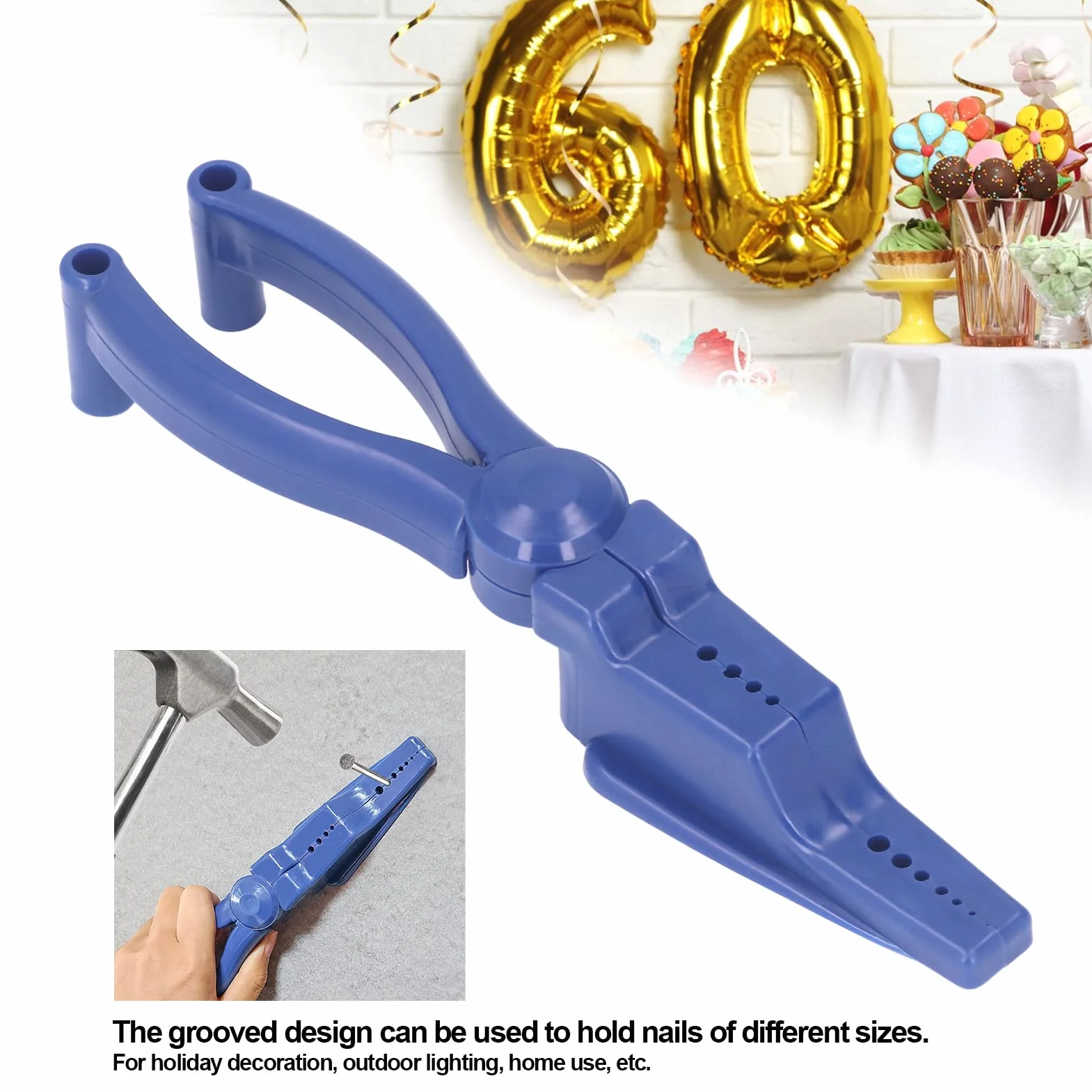Supporto per inchiodare a martello, pinza per unghie, strumento manuale portatile in ABS