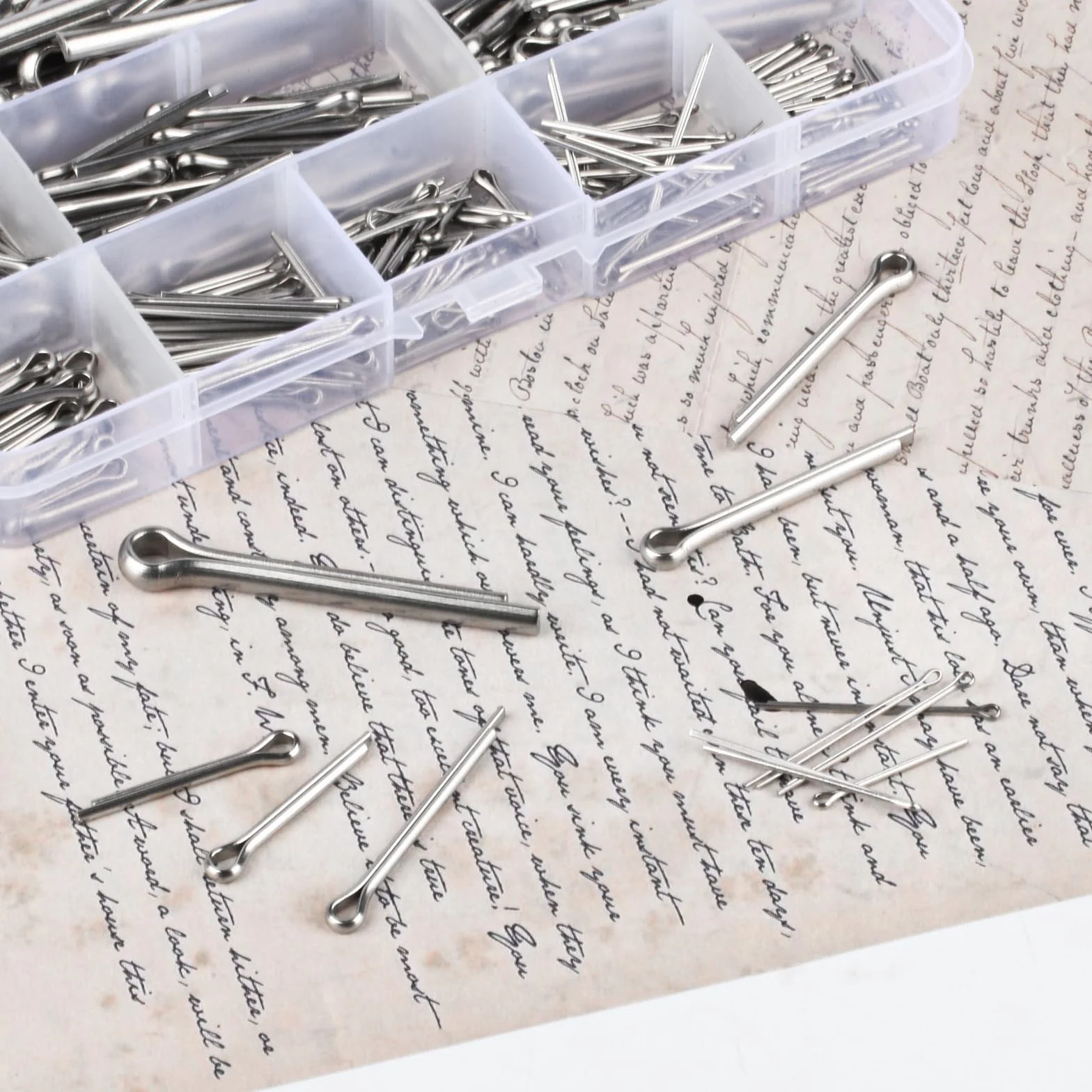 Coppiglie Spaccate Cotter Pin Acciaio Inox Assortimento 300 Pz Attrezzi da Officina