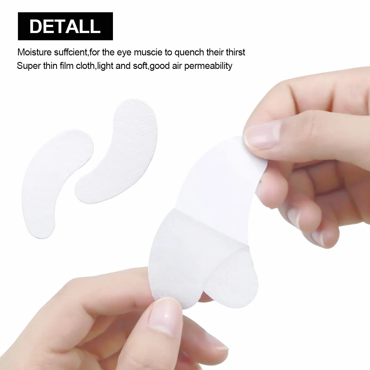 50 Paio Patch Extension Ciglia Gel Cerotto Eye Gel Patches Senza Pelucchi Cerotti Gel per Estensioni Ciglia Adesivi Eye Pads