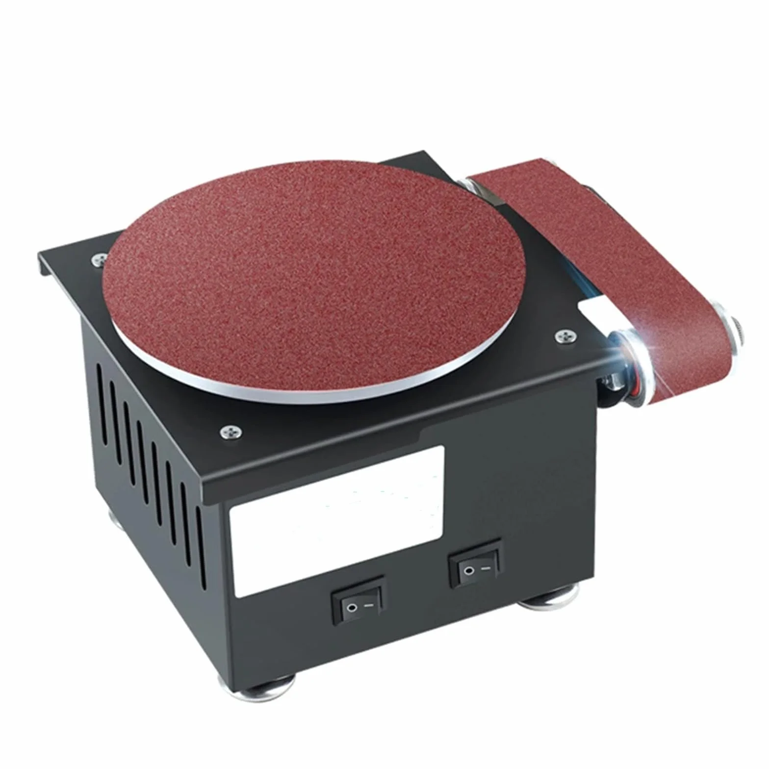 Smerigliatrice a nastro 350 W 150 mm per levigare metallo