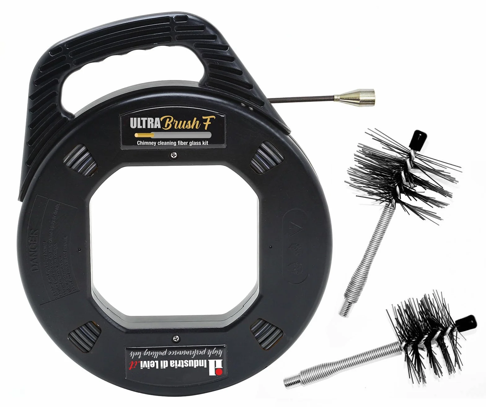 Nuovo ULTRABrush Kit pulizia Canna Fumaria stufa a Pellet Set 3 pezzi
