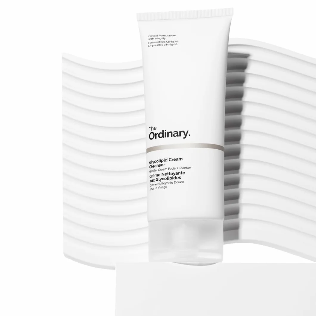 The Ordinary Glycolipid Cream Cleanser 150ml, Detergente cremoso viso glicolipidi, Struccante delicato con agenti glicolipidici di origine vegetale