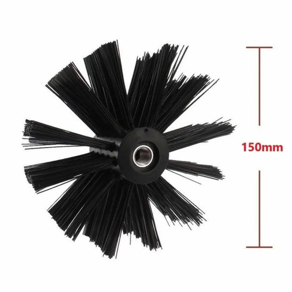 SPORTARC Spazzola per la pulizia del camino 100/150 mm testa in nylon