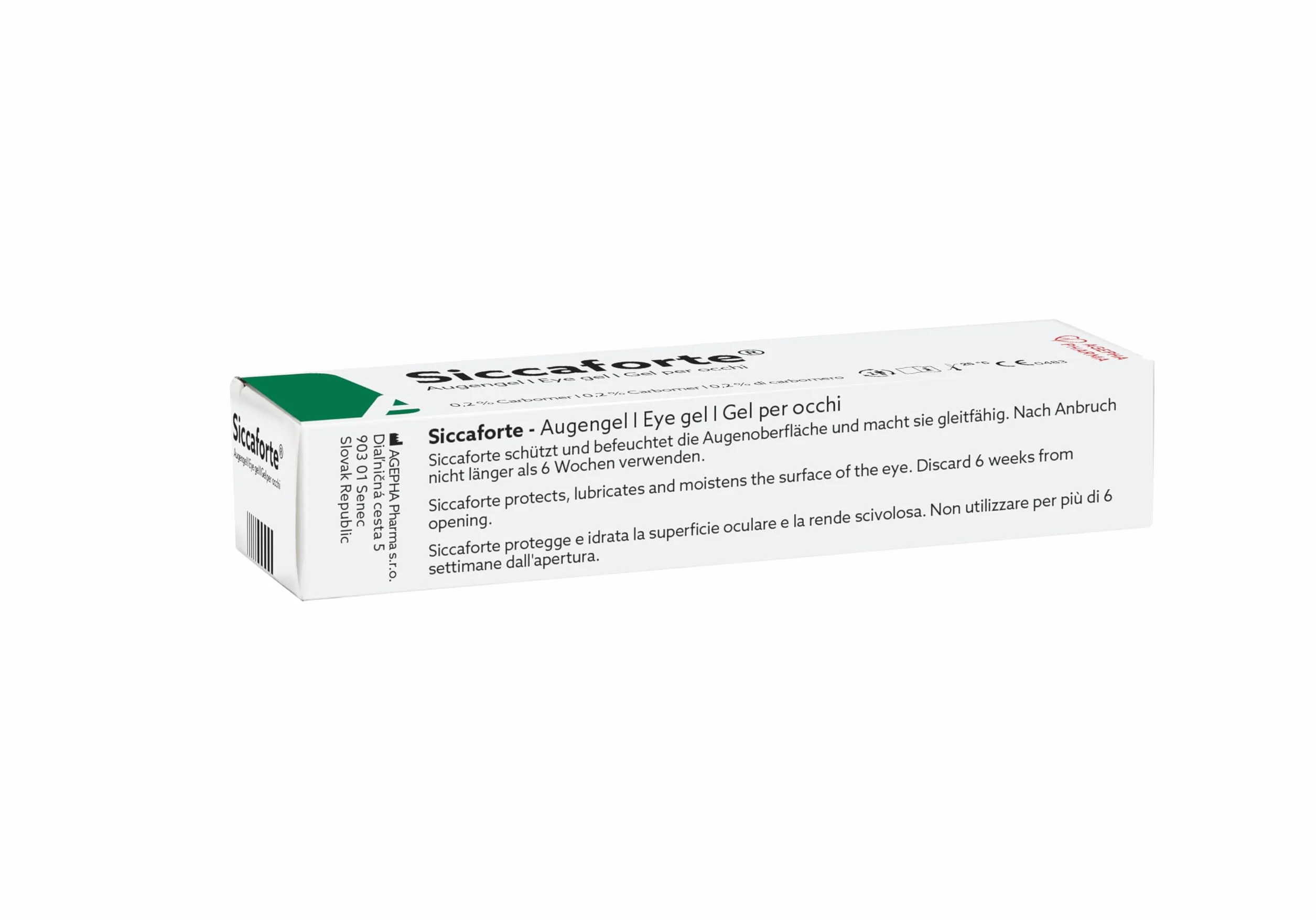 Gel Intensivo Occhi Secchi con Carbomer | Idratante e Curativo per Occhi Sani | Confortevole sugli Occhi | Sollievo Lungo