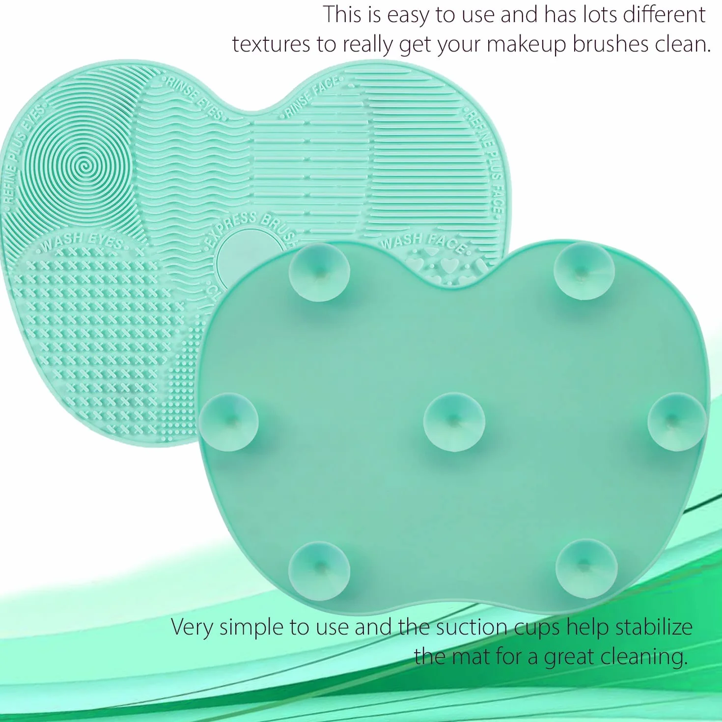 Tappetino Pulizia Pennelli in Silicone (Mint)